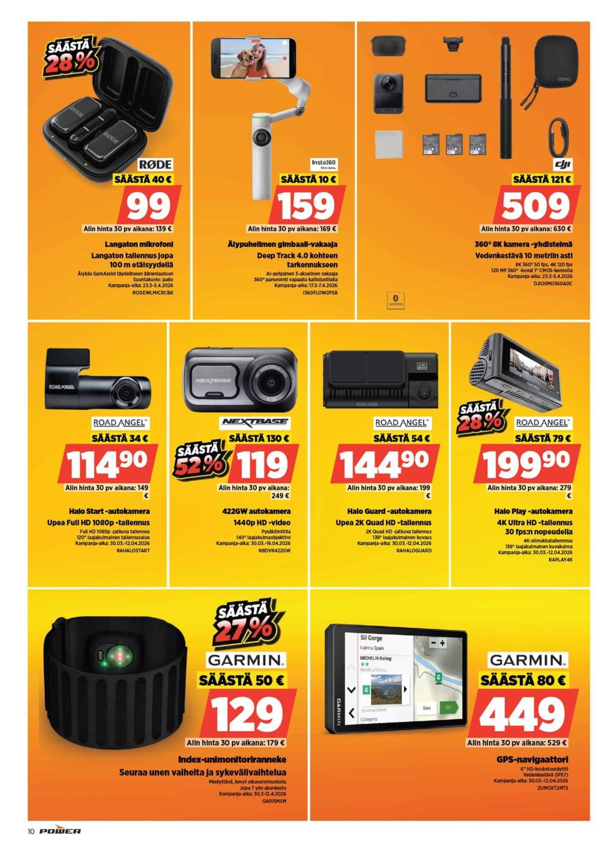 Katso ketjun Power tarjouslehti viikolta 14 sivustolla Viikkotarjoukset.fi. Löydät monia hyviä tarjouksia erilaisista tuotteista. Lue tarjouslehti täältä! Sivu 10