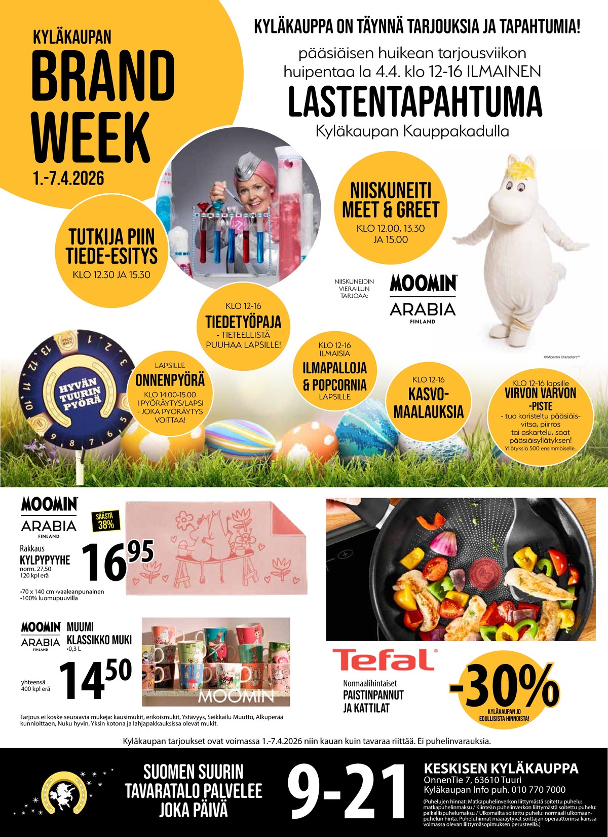 Katso ketjun Keskinen tarjouslehti viikolta 14 sivustolla Viikkotarjoukset.fi. Löydät monia hyviä tarjouksia erilaisista tuotteista. Lue tarjouslehti täältä! Sivu 1