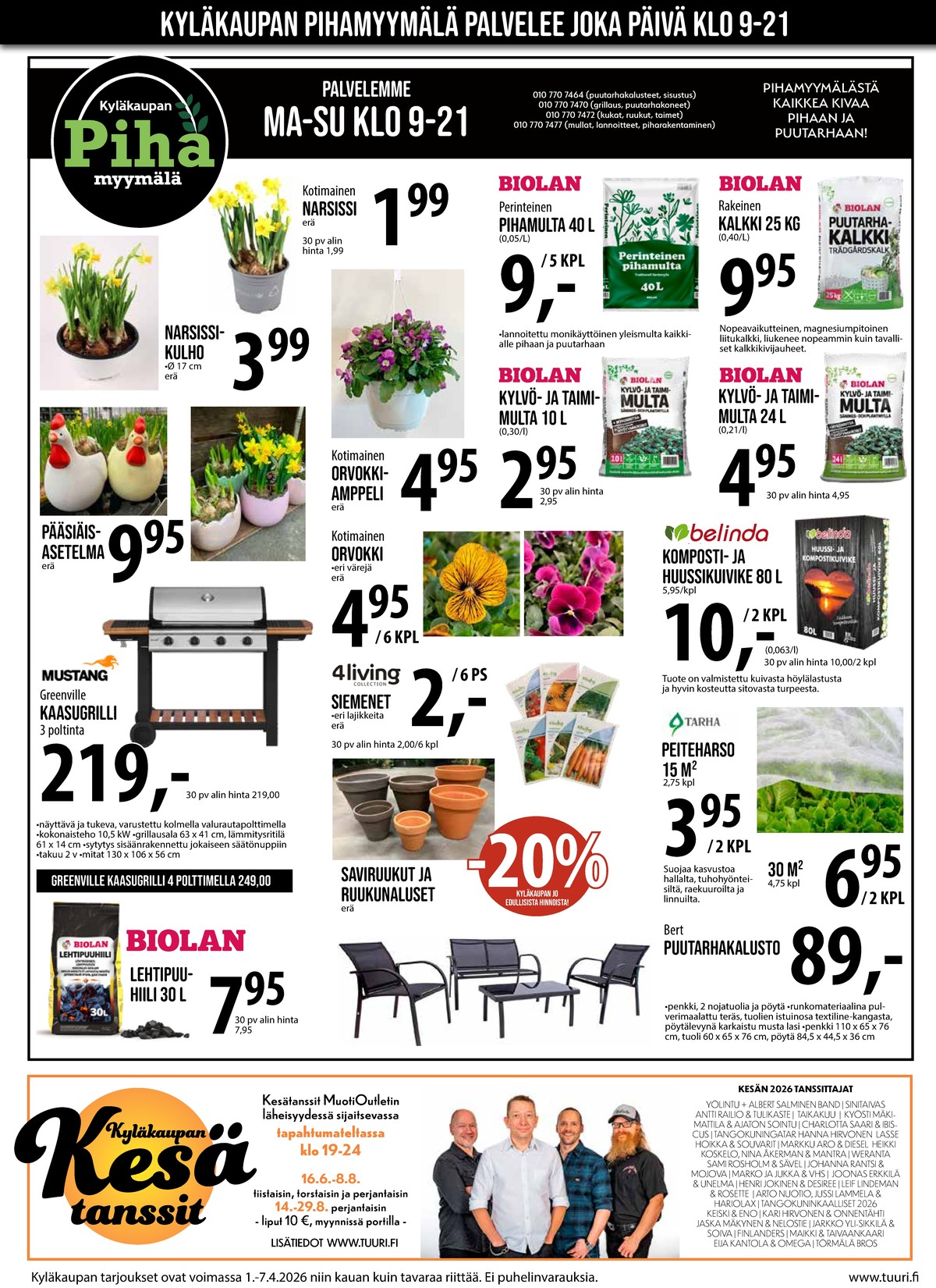 Katso ketjun Keskinen tarjouslehti viikolta 14 sivustolla Viikkotarjoukset.fi. Löydät monia hyviä tarjouksia erilaisista tuotteista. Lue tarjouslehti täältä! Sivu 14