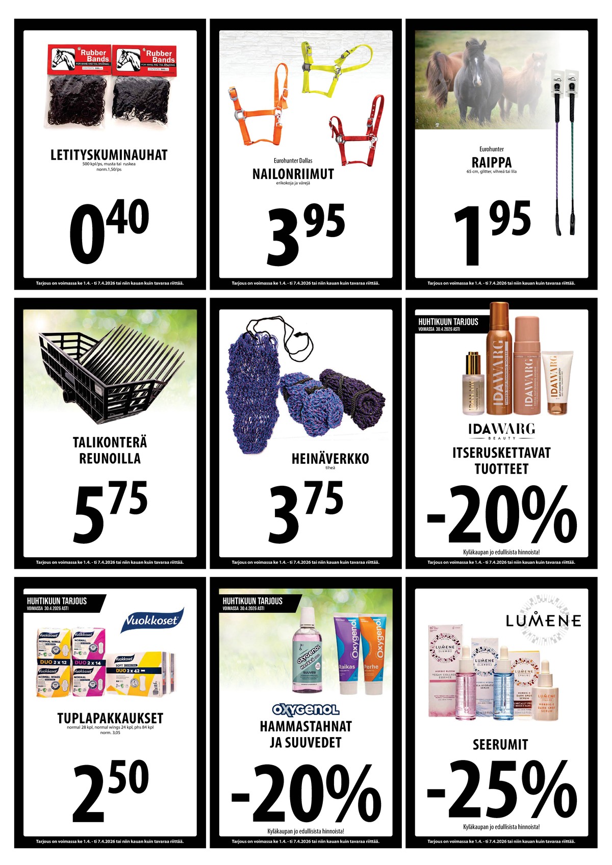 Katso ketjun Keskinen tarjouslehti viikolta 14 sivustolla Viikkotarjoukset.fi. Löydät monia hyviä tarjouksia erilaisista tuotteista. Lue tarjouslehti täältä! Sivu 20