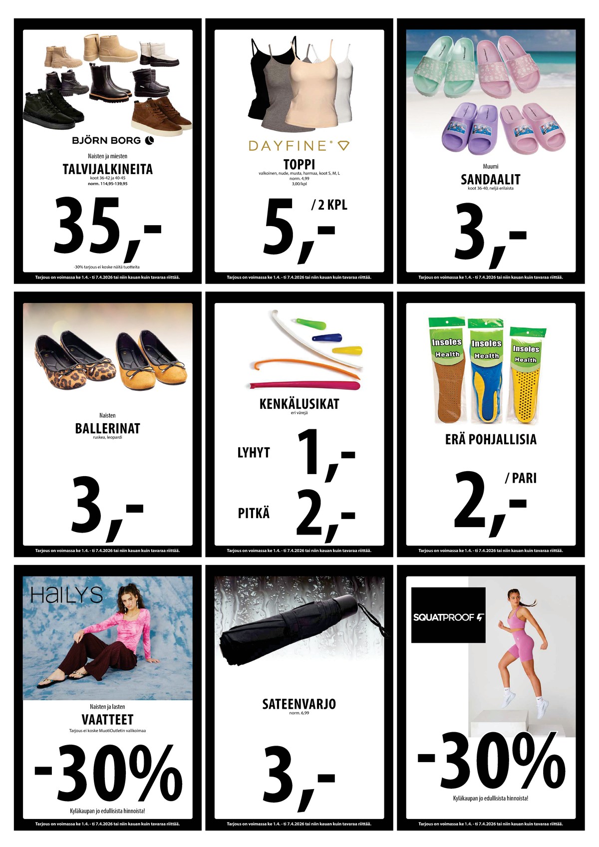 Katso ketjun Keskinen tarjouslehti viikolta 14 sivustolla Viikkotarjoukset.fi. Löydät monia hyviä tarjouksia erilaisista tuotteista. Lue tarjouslehti täältä! Sivu 29