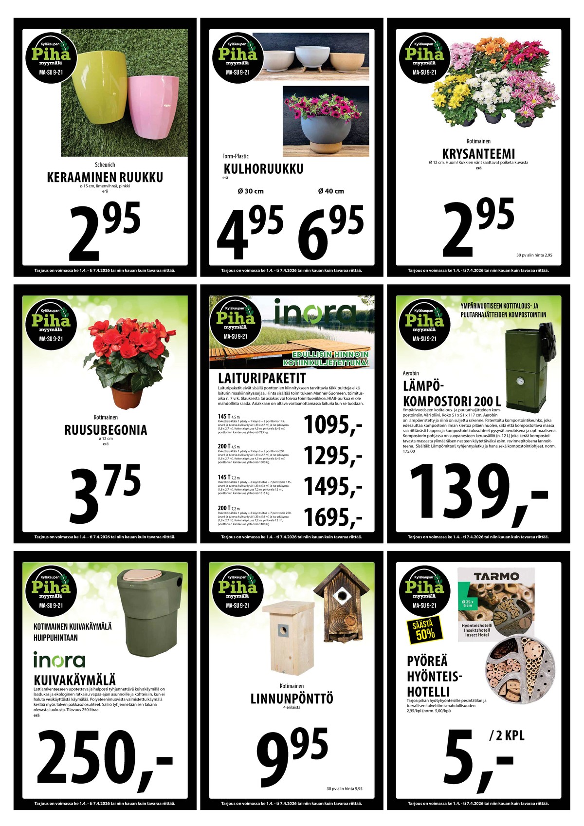 Katso ketjun Keskinen tarjouslehti viikolta 14 sivustolla Viikkotarjoukset.fi. Löydät monia hyviä tarjouksia erilaisista tuotteista. Lue tarjouslehti täältä! Sivu 32