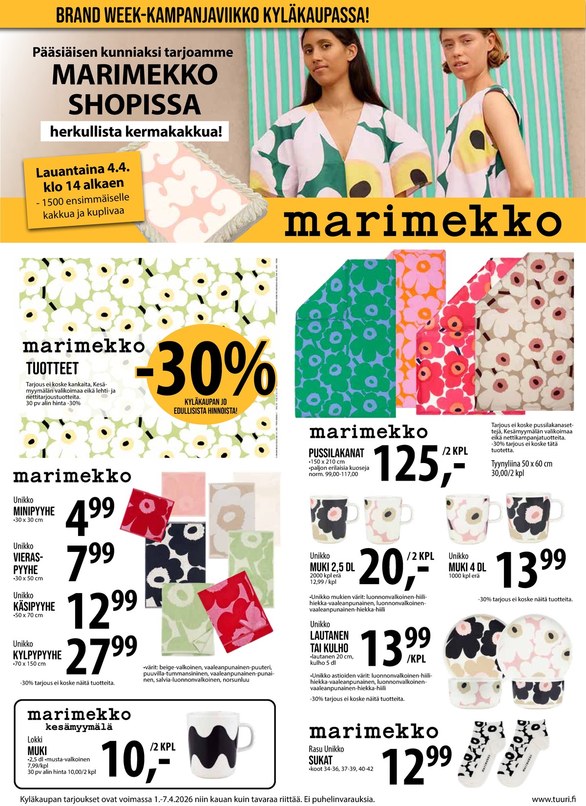 Katso ketjun Keskinen tarjouslehti viikolta 14 sivustolla Viikkotarjoukset.fi. Löydät monia hyviä tarjouksia erilaisista tuotteista. Lue tarjouslehti täältä! Sivu 5