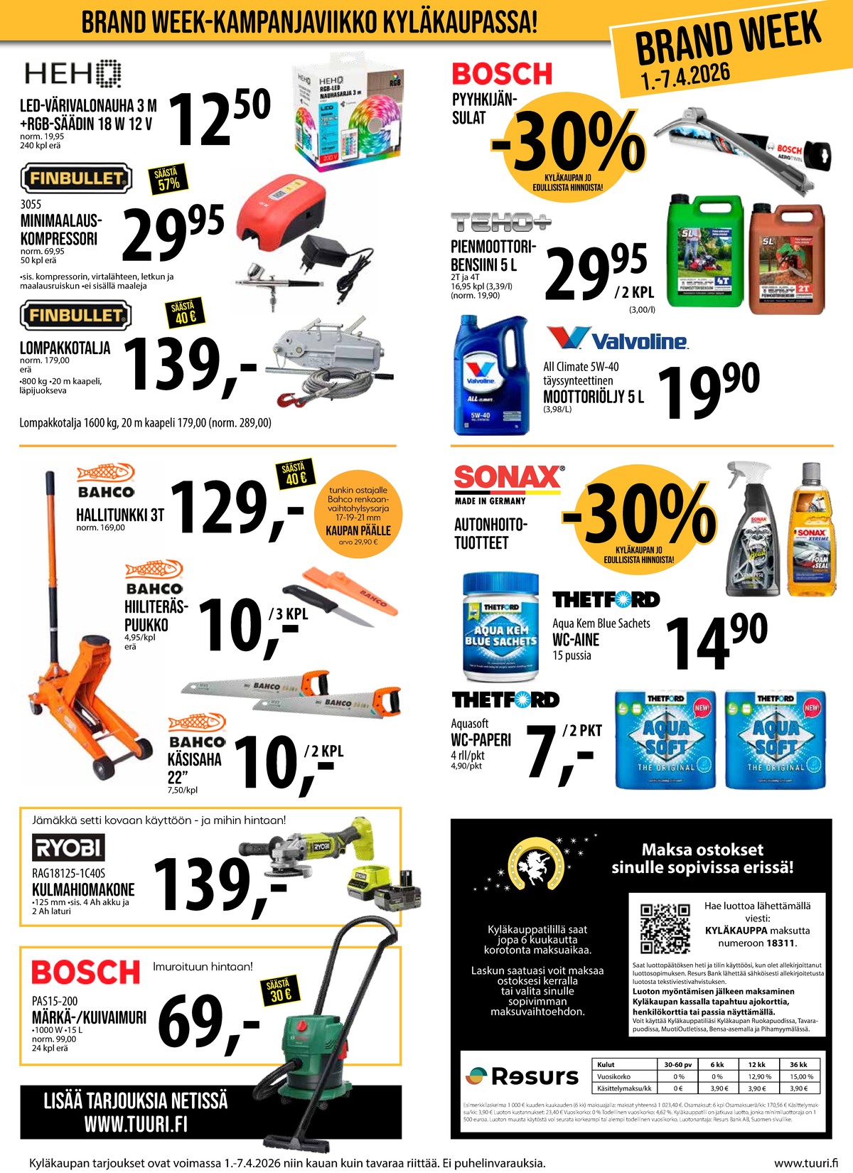 Katso ketjun Keskinen tarjouslehti viikolta 14 sivustolla Viikkotarjoukset.fi. Löydät monia hyviä tarjouksia erilaisista tuotteista. Lue tarjouslehti täältä! Sivu 7