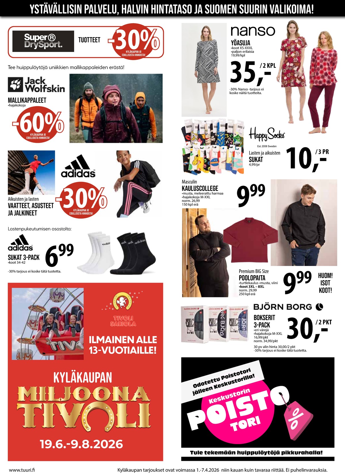 Katso ketjun Keskinen tarjouslehti viikolta 14 sivustolla Viikkotarjoukset.fi. Löydät monia hyviä tarjouksia erilaisista tuotteista. Lue tarjouslehti täältä! Sivu 10