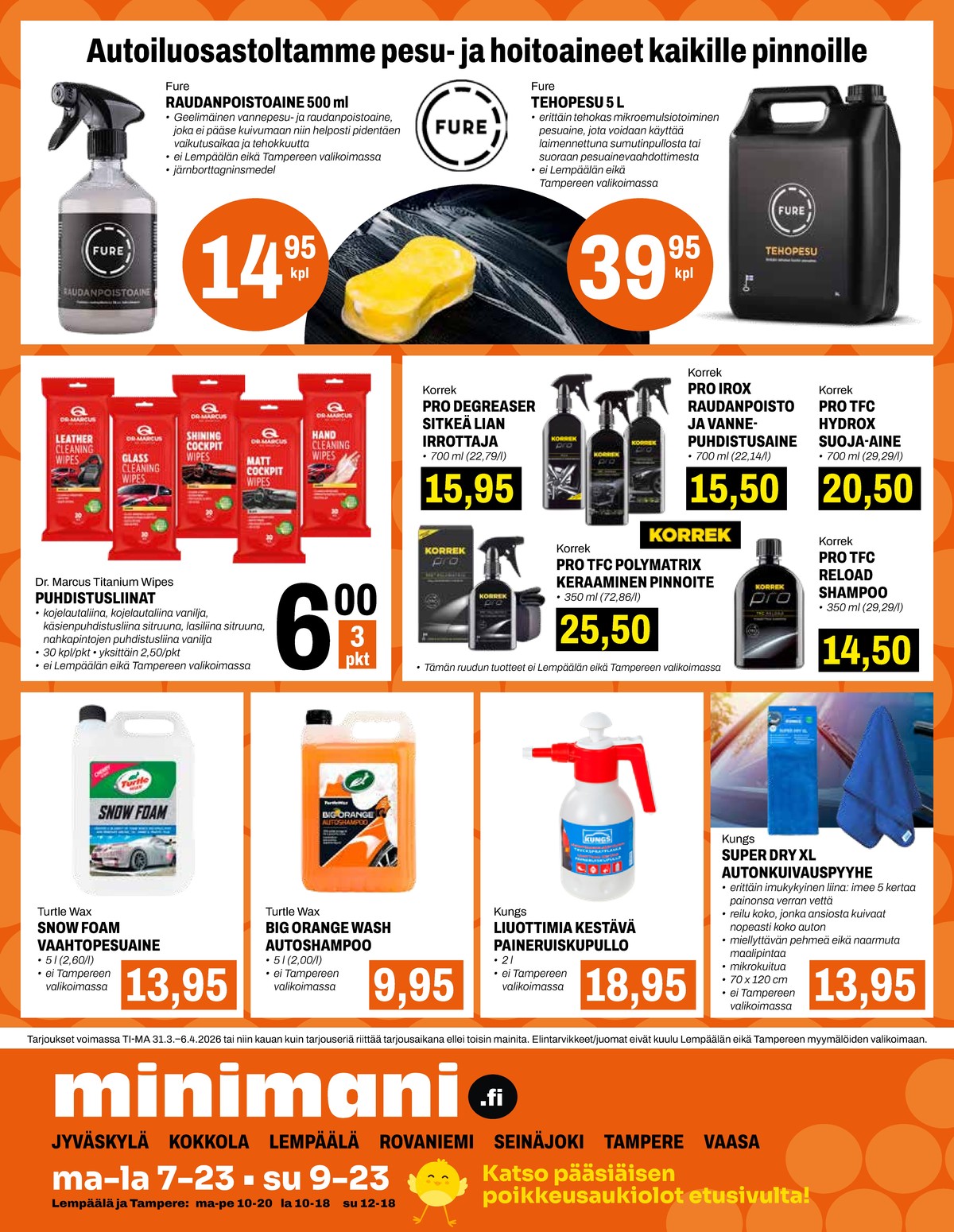 Katso ketjun Minimani tarjouslehti viikolta 14 sivustolla Viikkotarjoukset.fi. Löydät monia hyviä tarjouksia erilaisista tuotteista. Lue tarjouslehti täältä! Sivu 16