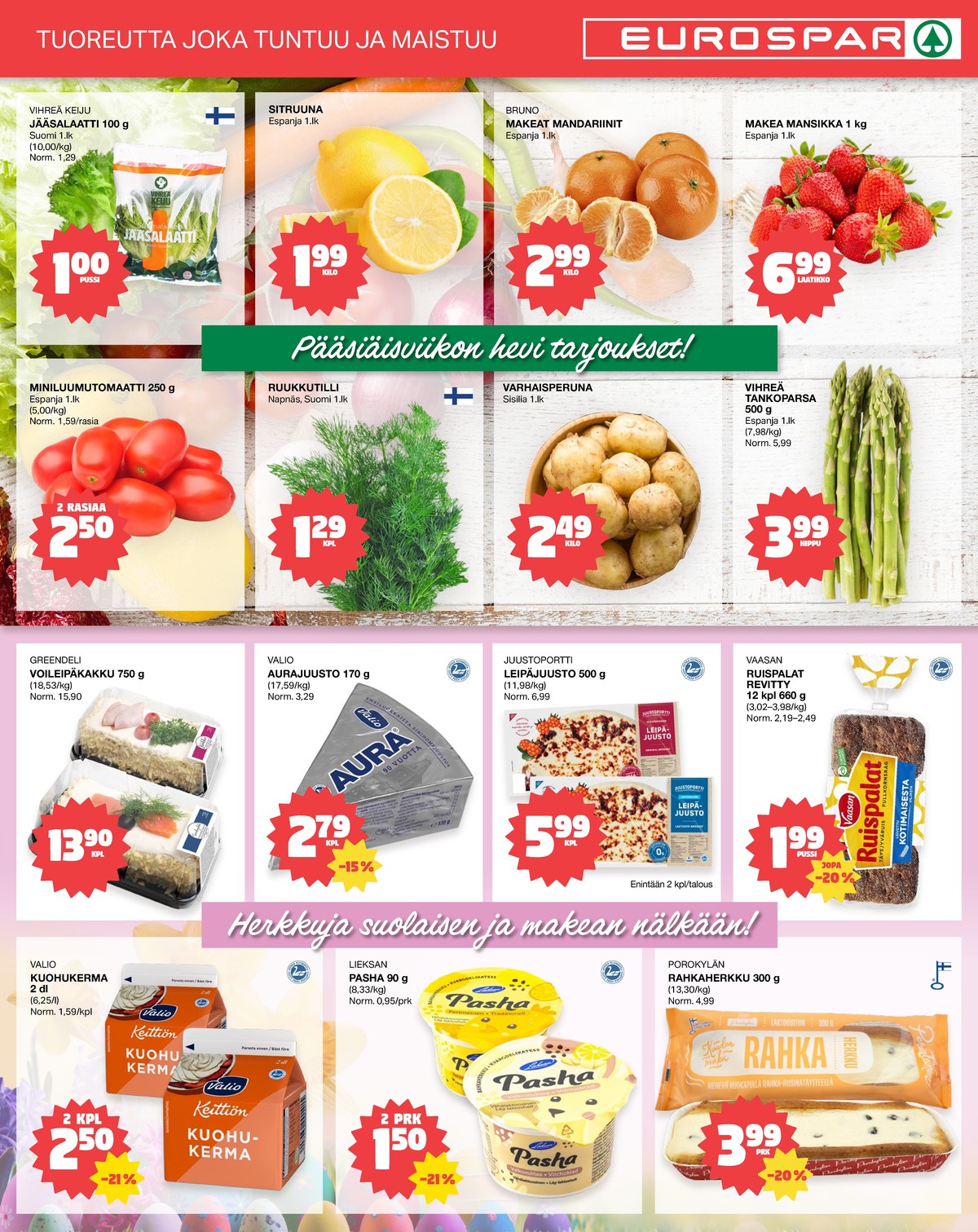 Katso ketjun Tokmanni tarjouslehti viikolta 14 sivustolla Viikkotarjoukset.fi. Löydät monia hyviä tarjouksia erilaisista tuotteista. Lue tarjouslehti täältä! Sivu 3