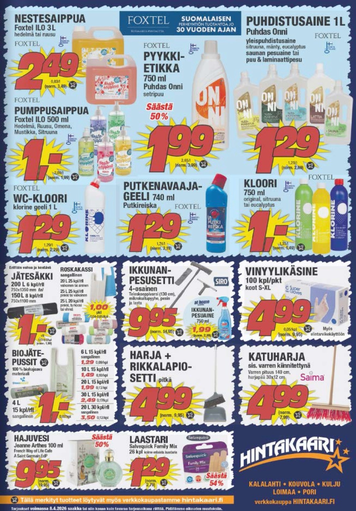 Katso ketjun Hintakaari tarjouslehti viikolta 14 sivustolla Viikkotarjoukset.fi. Löydät monia hyviä tarjouksia erilaisista tuotteista. Lue tarjouslehti täältä! Sivu 5