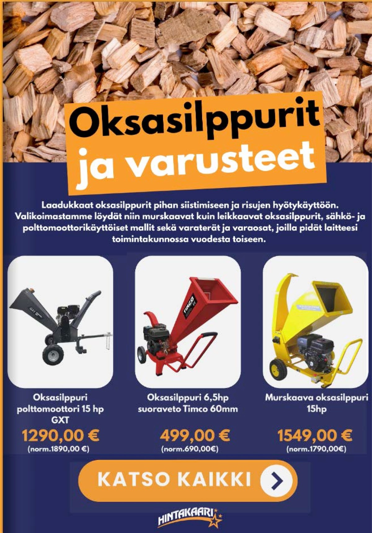 Katso ketjun Hintakaari tarjouslehti viikolta 14 sivustolla Viikkotarjoukset.fi. Löydät monia hyviä tarjouksia erilaisista tuotteista. Lue tarjouslehti täältä! Sivu 8