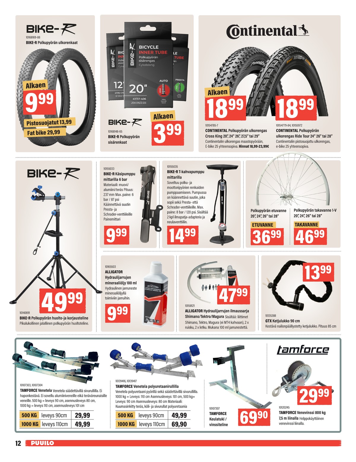 Katso ketjun Puuilo tarjouslehti viikolta 14 sivustolla Viikkotarjoukset.fi. Löydät monia hyviä tarjouksia erilaisista tuotteista. Lue tarjouslehti täältä! Sivu 12