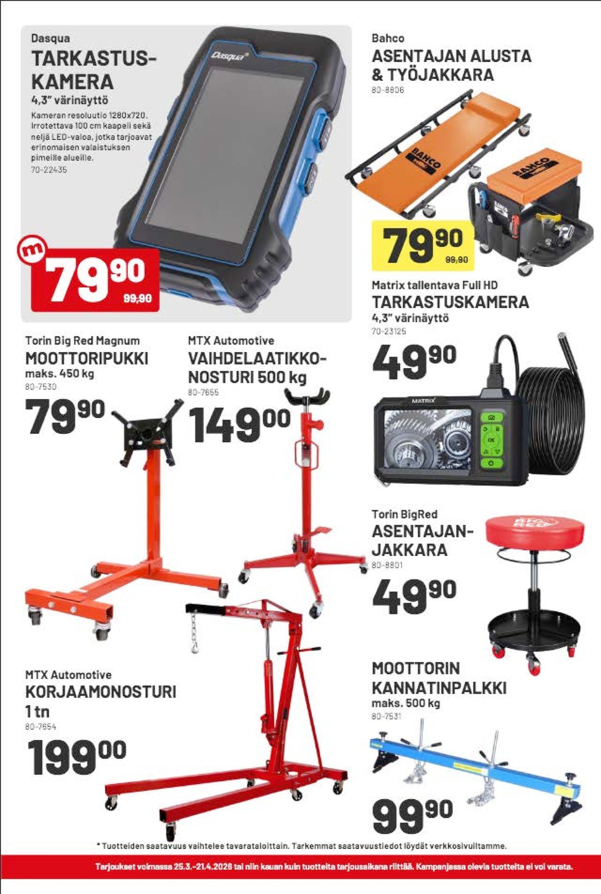 Katso ketjun Motonet tarjouslehti viikolta 15 sivustolla Viikkotarjoukset.fi. Löydät monia hyviä tarjouksia erilaisista tuotteista. Lue tarjouslehti täältä! Sivu 6