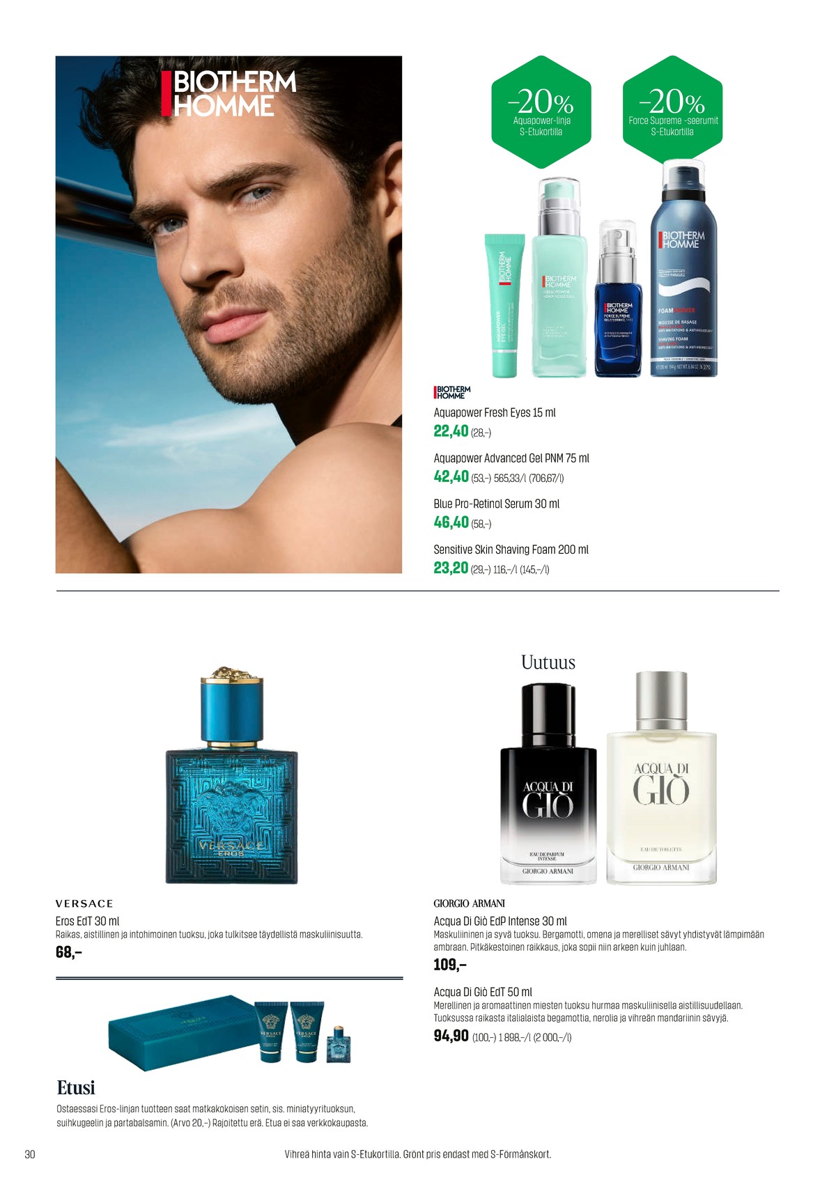 Katso ketjun Sokos tarjouslehti viikolta 15 sivustolla Viikkotarjoukset.fi. Löydät monia hyviä tarjouksia erilaisista tuotteista. Lue tarjouslehti täältä! Sivu 30