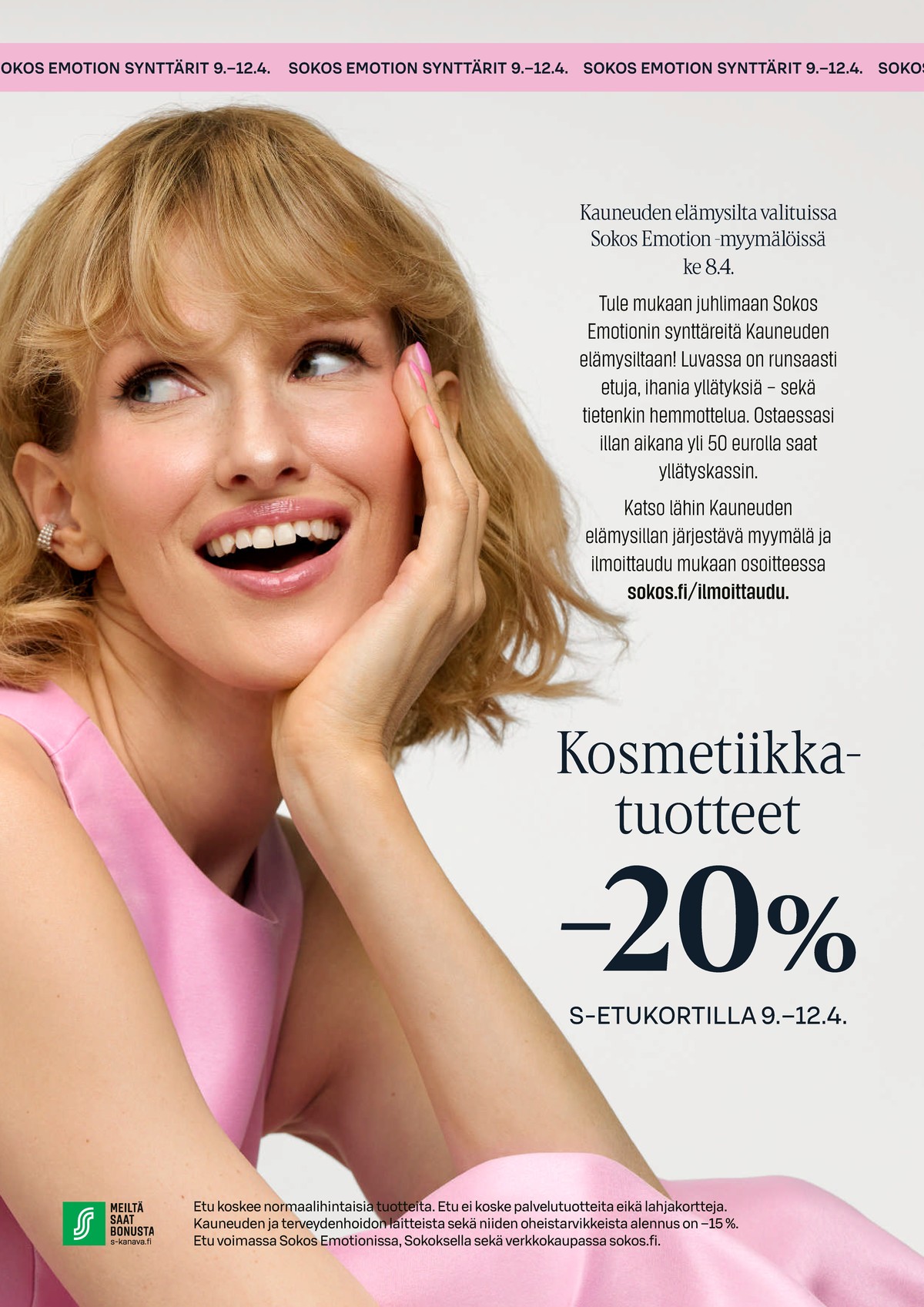 Katso ketjun Sokos tarjouslehti viikolta 15 sivustolla Viikkotarjoukset.fi. Löydät monia hyviä tarjouksia erilaisista tuotteista. Lue tarjouslehti täältä! Sivu 44