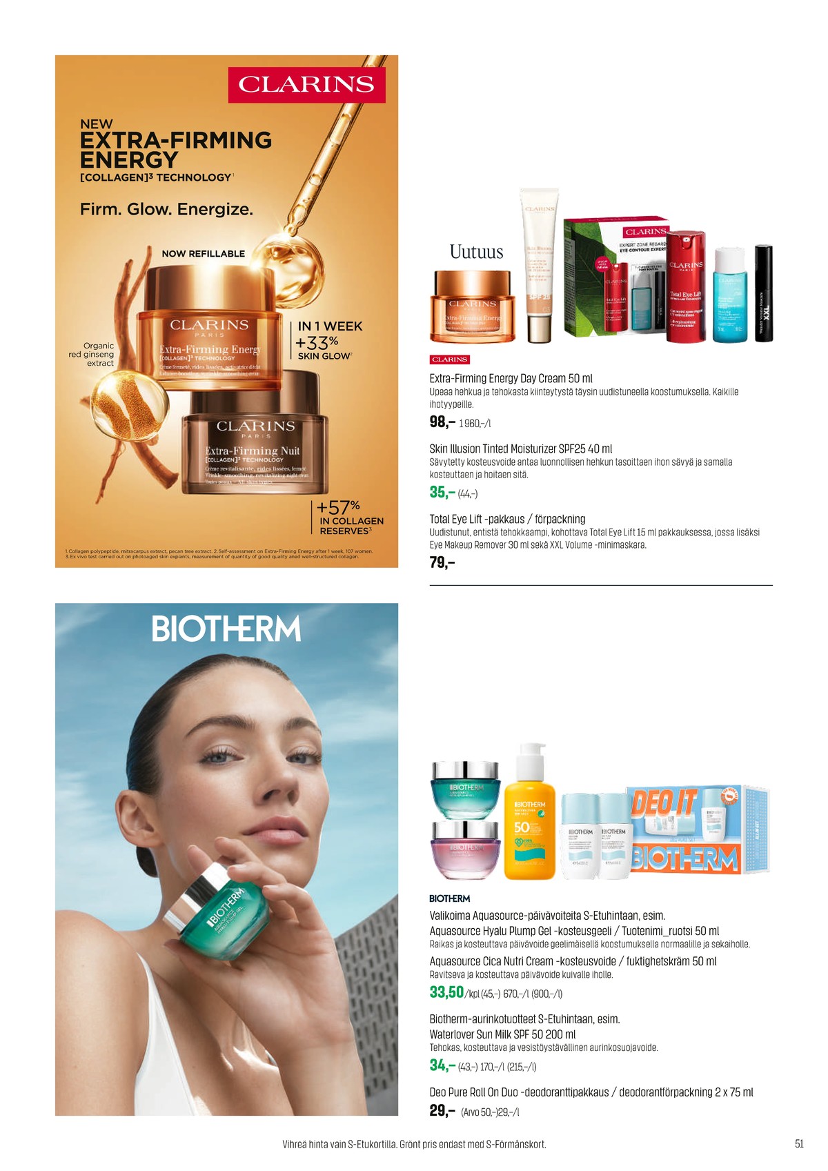 Katso ketjun Sokos tarjouslehti viikolta 15 sivustolla Viikkotarjoukset.fi. Löydät monia hyviä tarjouksia erilaisista tuotteista. Lue tarjouslehti täältä! Sivu 51