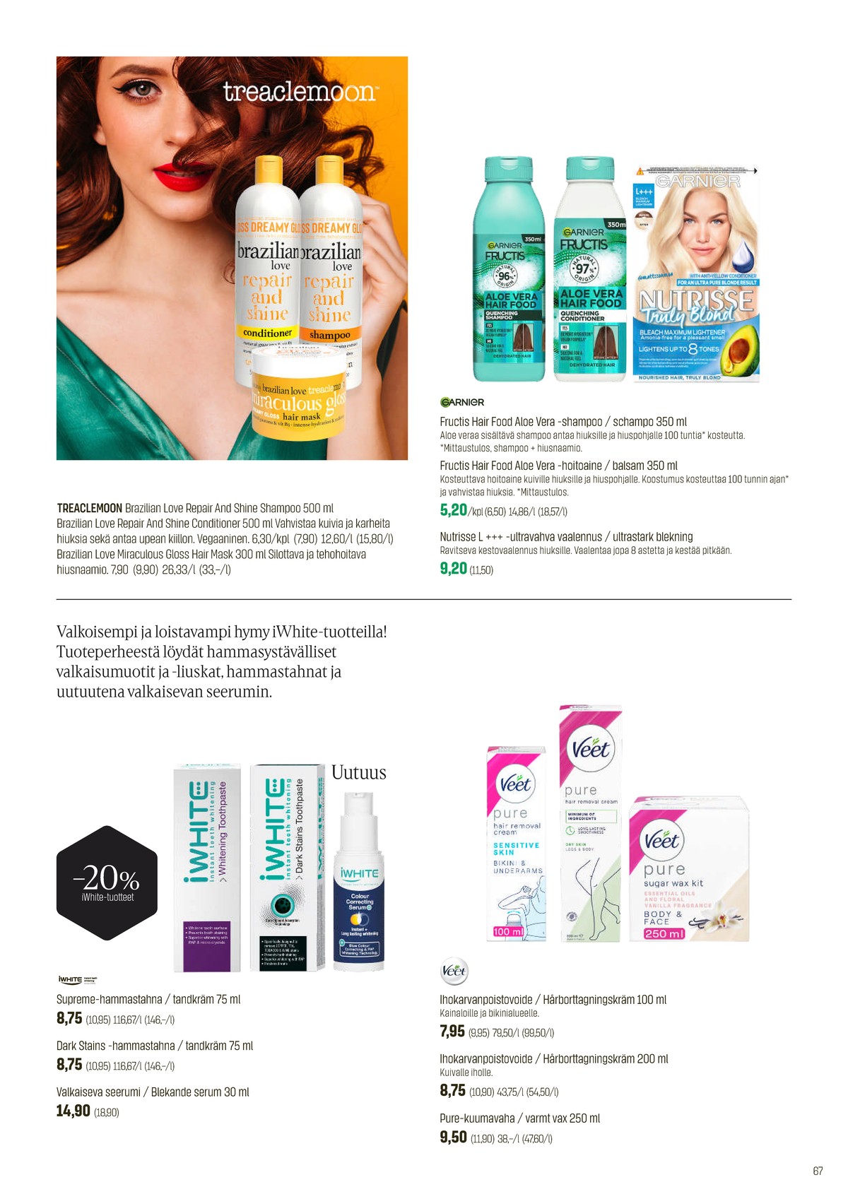 Katso ketjun Sokos tarjouslehti viikolta 15 sivustolla Viikkotarjoukset.fi. Löydät monia hyviä tarjouksia erilaisista tuotteista. Lue tarjouslehti täältä! Sivu 67