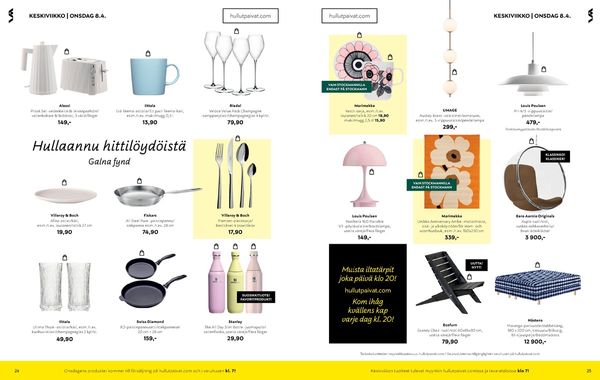 Katso ketjun Stockmann tarjouslehti viikolta 15 sivustolla Viikkotarjoukset.fi. Löydät monia hyviä tarjouksia erilaisista tuotteista, esimerkiksi %product1% tai muista tuotteista. Lue tarjouslehti täältä! Sivu 13