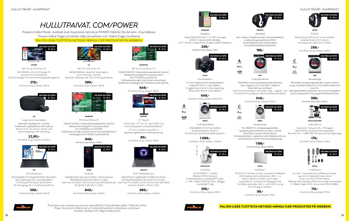 Katso ketjun Stockmann tarjouslehti viikolta 15 sivustolla Viikkotarjoukset.fi. Löydät monia hyviä tarjouksia erilaisista tuotteista, esimerkiksi tv samsung tai näytöt cepter. Lue tarjouslehti täältä! Sivu 20