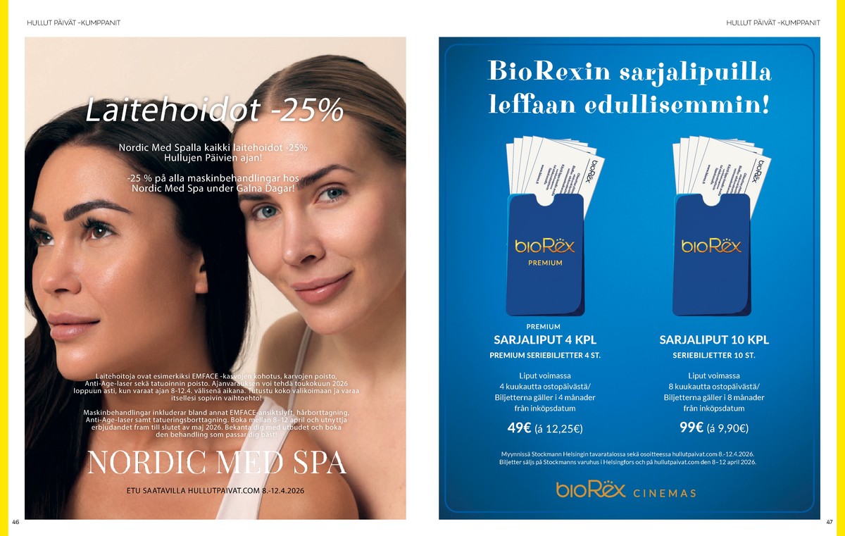 Katso ketjun Stockmann tarjouslehti viikolta 15 sivustolla Viikkotarjoukset.fi. Löydät monia hyviä tarjouksia erilaisista tuotteista. Lue tarjouslehti täältä! Sivu 24