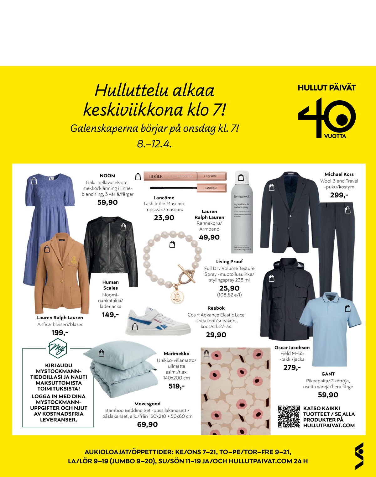 Katso ketjun Stockmann tarjouslehti viikolta 15 sivustolla Viikkotarjoukset.fi. Löydät monia hyviä tarjouksia erilaisista tuotteista. Lue tarjouslehti täältä! Sivu 27