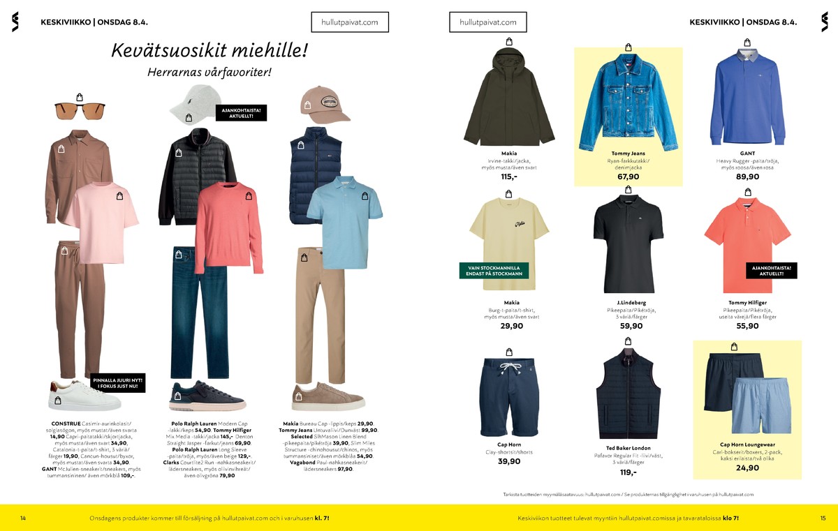 Katso ketjun Stockmann tarjouslehti viikolta 15 sivustolla Viikkotarjoukset.fi. Löydät monia hyviä tarjouksia erilaisista tuotteista. Lue tarjouslehti täältä! Sivu 8