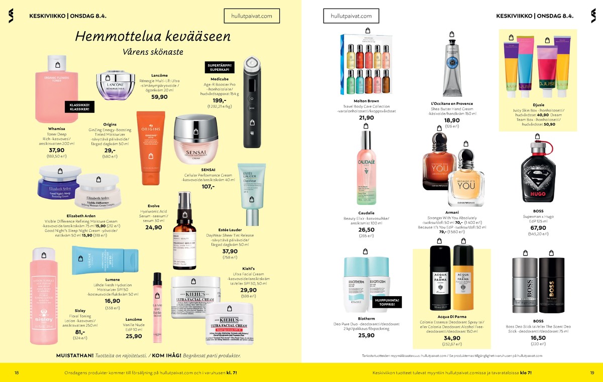 Katso ketjun Stockmann tarjouslehti viikolta 15 sivustolla Viikkotarjoukset.fi. Löydät monia hyviä tarjouksia erilaisista tuotteista, esimerkiksi %product1% tai muista tuotteista. Lue tarjouslehti täältä! Sivu 10