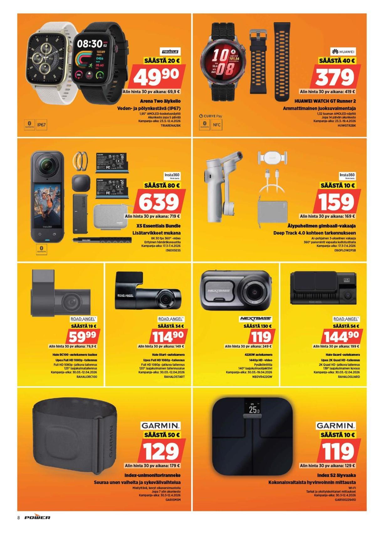 Katso ketjun Power tarjouslehti viikolta 15 sivustolla Viikkotarjoukset.fi. Löydät monia hyviä tarjouksia erilaisista tuotteista. Lue tarjouslehti täältä! Sivu 8