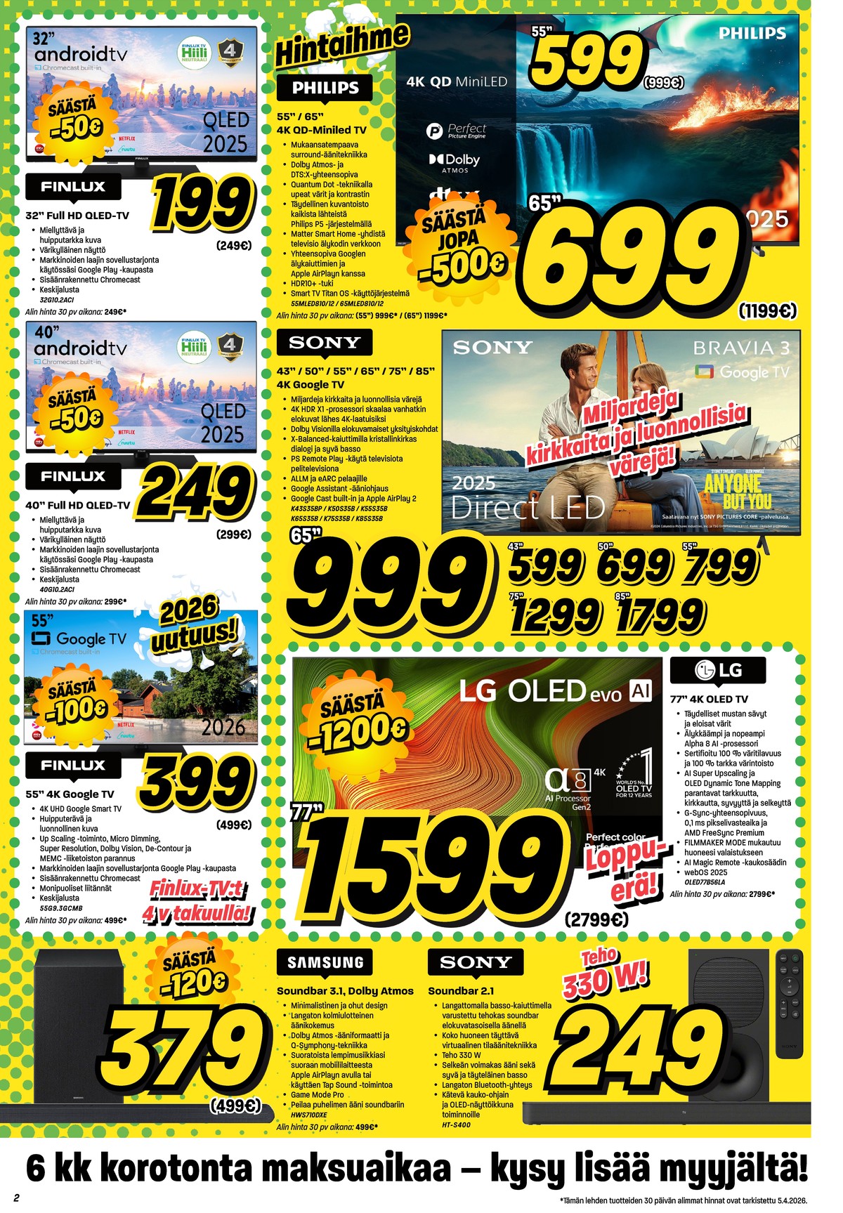 Katso ketjun Veikon Kone tarjouslehti viikolta 15 sivustolla Viikkotarjoukset.fi. Löydät monia hyviä tarjouksia erilaisista tuotteista. Lue tarjouslehti täältä! Sivu 2