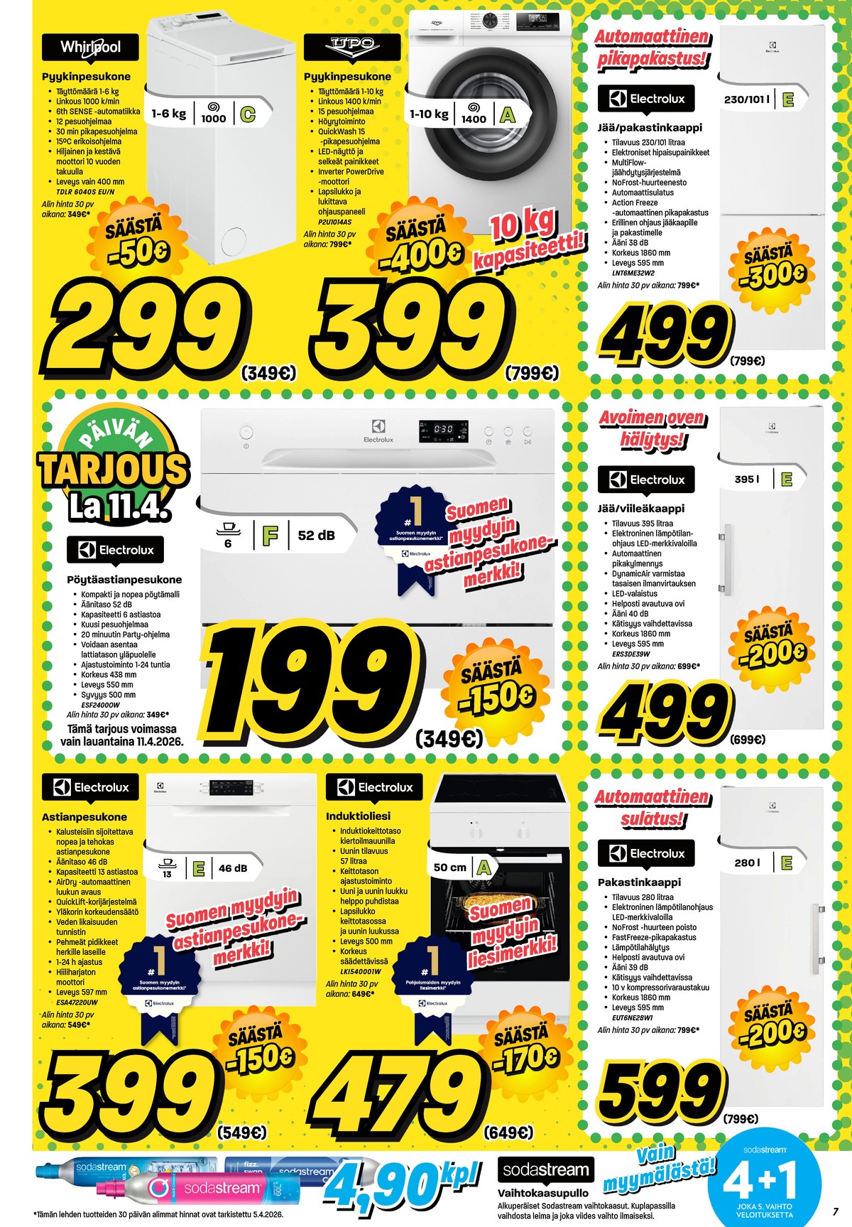 Katso ketjun Veikon Kone tarjouslehti viikolta 15 sivustolla Viikkotarjoukset.fi. Löydät monia hyviä tarjouksia erilaisista tuotteista. Lue tarjouslehti täältä! Sivu 7