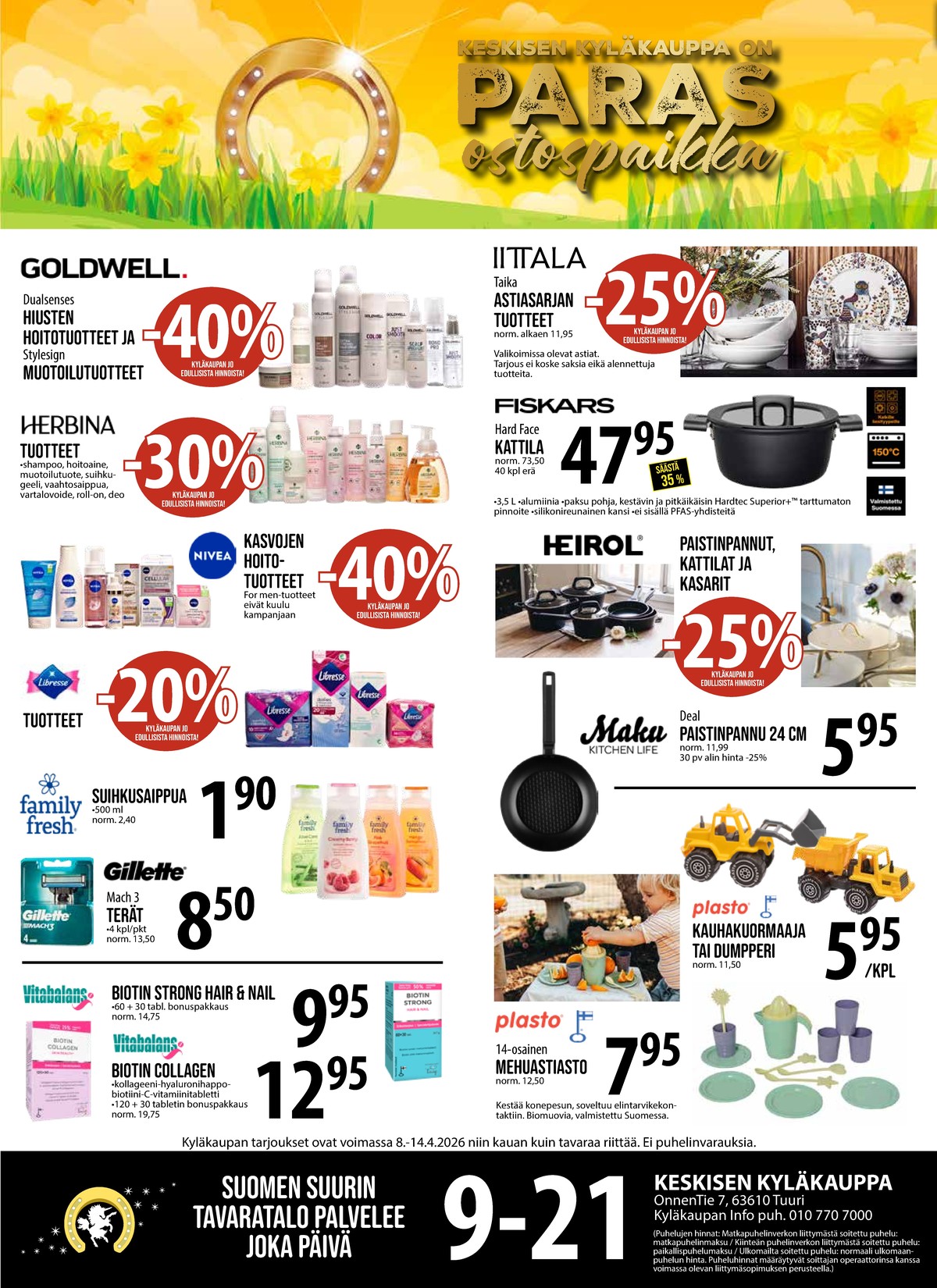 Katso ketjun Keskinen tarjouslehti viikolta 15 sivustolla Viikkotarjoukset.fi. Löydät monia hyviä tarjouksia erilaisista tuotteista, esimerkiksi %product1% tai muista tuotteista. Lue tarjouslehti täältä! Sivu 1