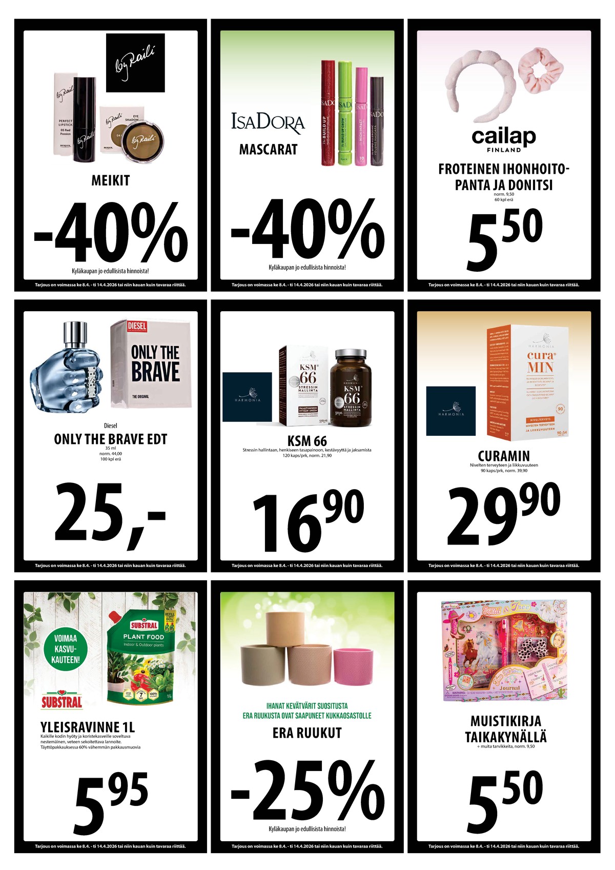 Katso ketjun Keskinen tarjouslehti viikolta 15 sivustolla Viikkotarjoukset.fi. Löydät monia hyviä tarjouksia erilaisista tuotteista, esimerkiksi %product1% tai muista tuotteista. Lue tarjouslehti täältä! Sivu 12