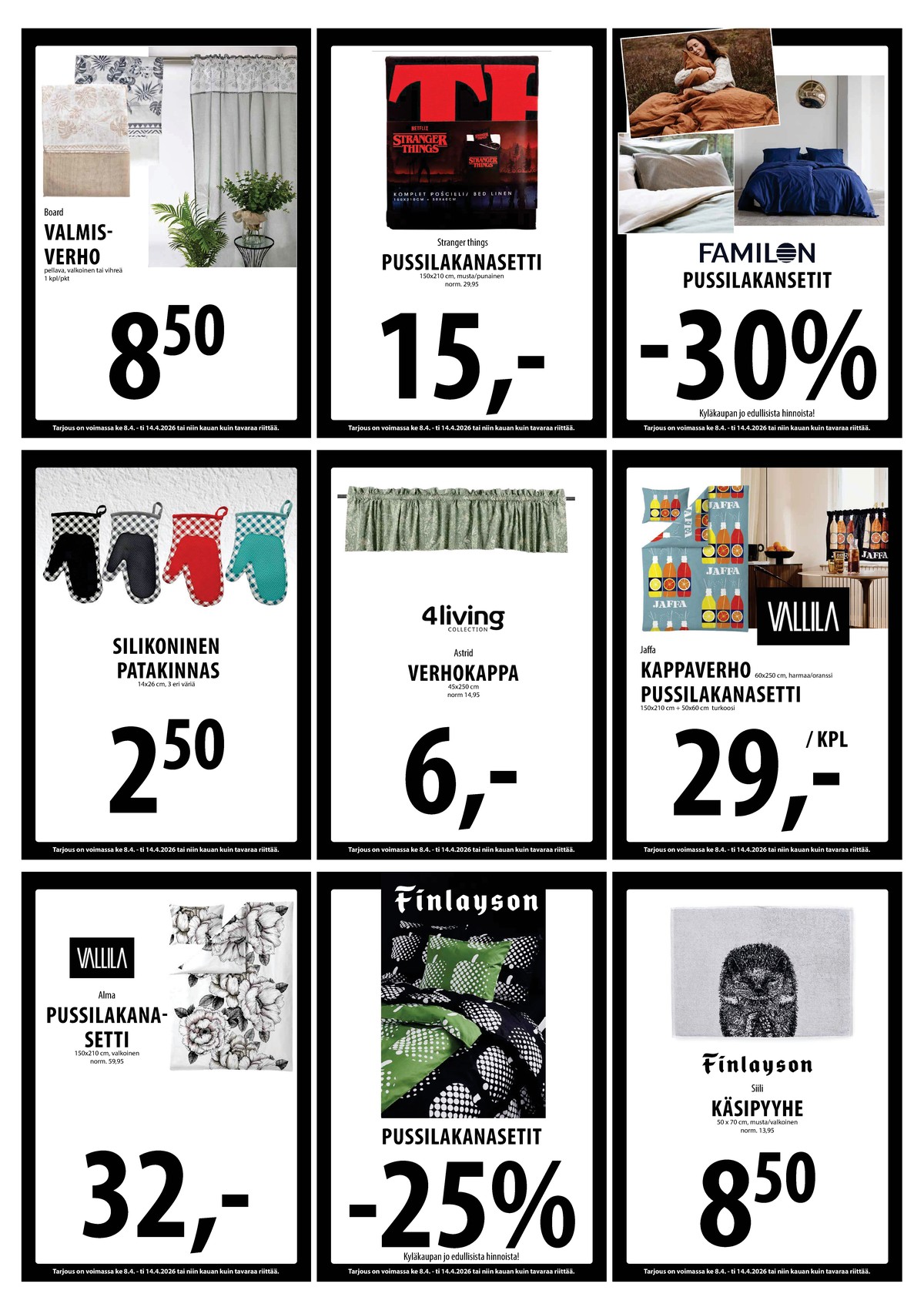 Katso ketjun Keskinen tarjouslehti viikolta 15 sivustolla Viikkotarjoukset.fi. Löydät monia hyviä tarjouksia erilaisista tuotteista. Lue tarjouslehti täältä! Sivu 15