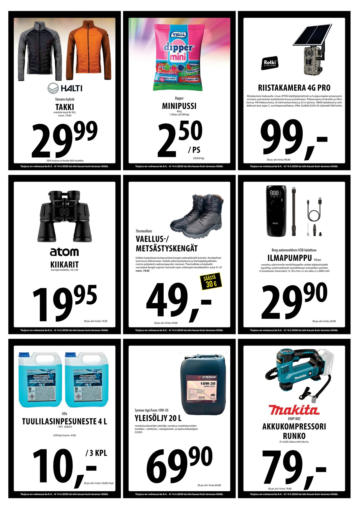 Katso ketjun Keskinen tarjouslehti viikolta 15 sivustolla Viikkotarjoukset.fi. Löydät monia hyviä tarjouksia erilaisista tuotteista. Lue tarjouslehti täältä! Sivu 20