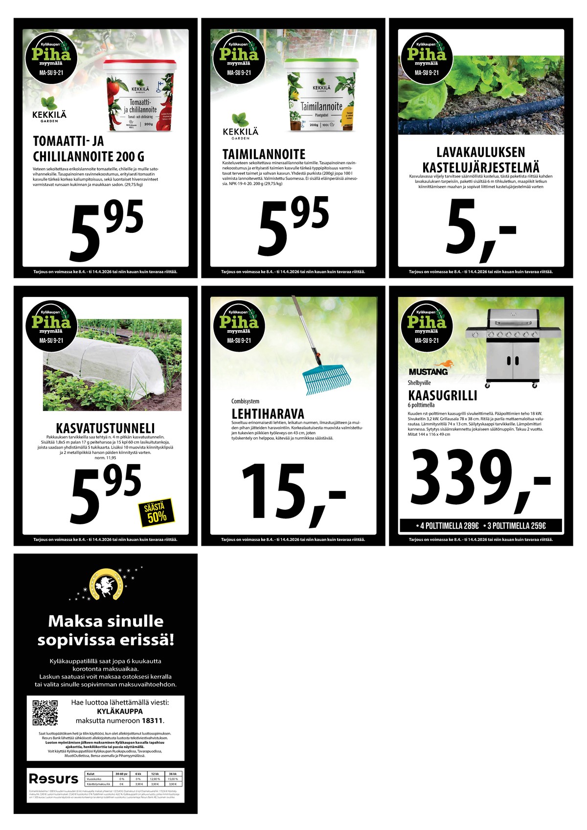 Katso ketjun Keskinen tarjouslehti viikolta 15 sivustolla Viikkotarjoukset.fi. Löydät monia hyviä tarjouksia erilaisista tuotteista. Lue tarjouslehti täältä! Sivu 23