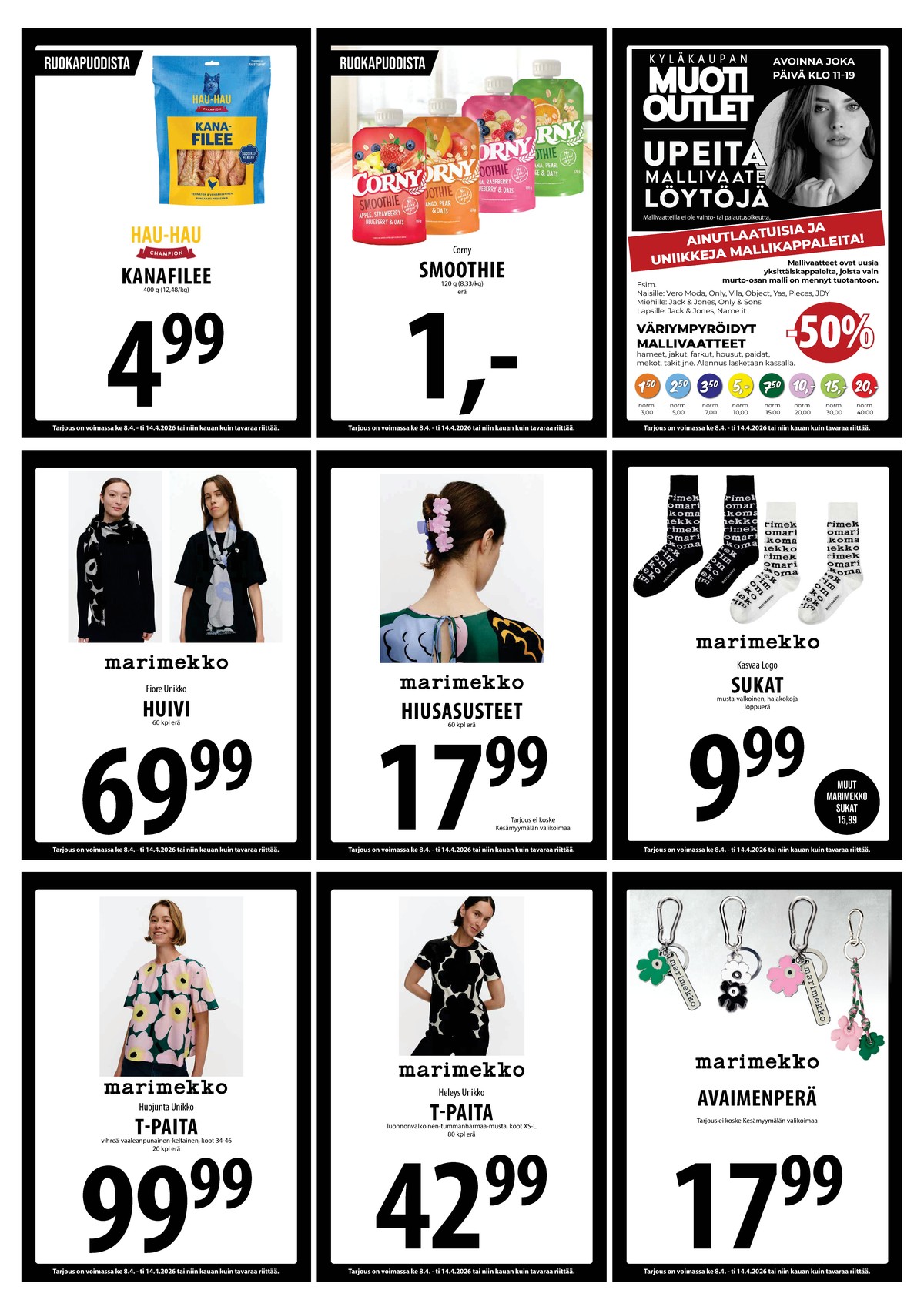 Katso ketjun Keskinen tarjouslehti viikolta 15 sivustolla Viikkotarjoukset.fi. Löydät monia hyviä tarjouksia erilaisista tuotteista, esimerkiksi %product1% tai muista tuotteista. Lue tarjouslehti täältä! Sivu 10