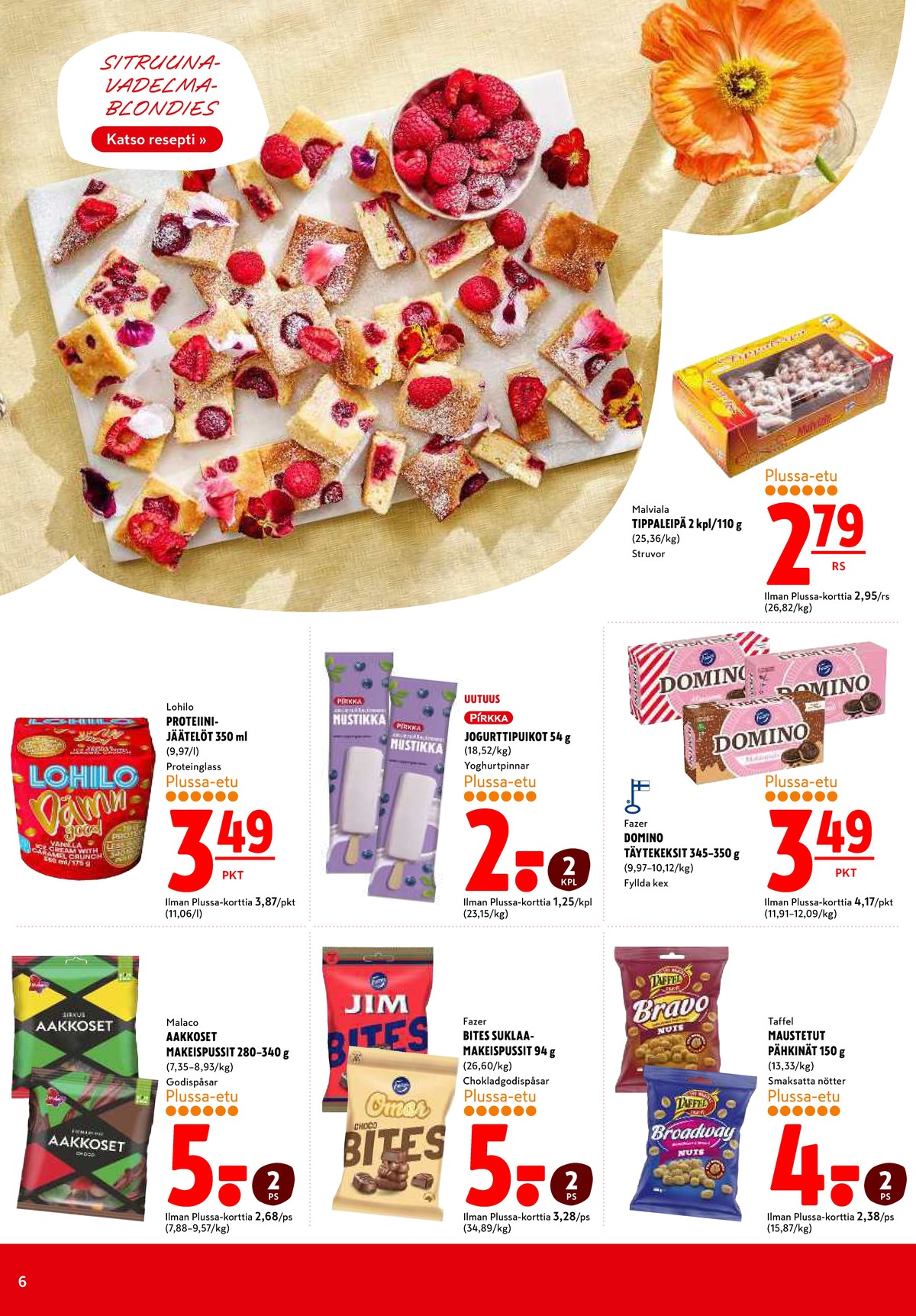 Katso ketjun K-Citymarket tarjouslehti viikolta 15 sivustolla Viikkotarjoukset.fi. Löydät monia hyviä tarjouksia erilaisista tuotteista. Lue tarjouslehti täältä! Sivu 6