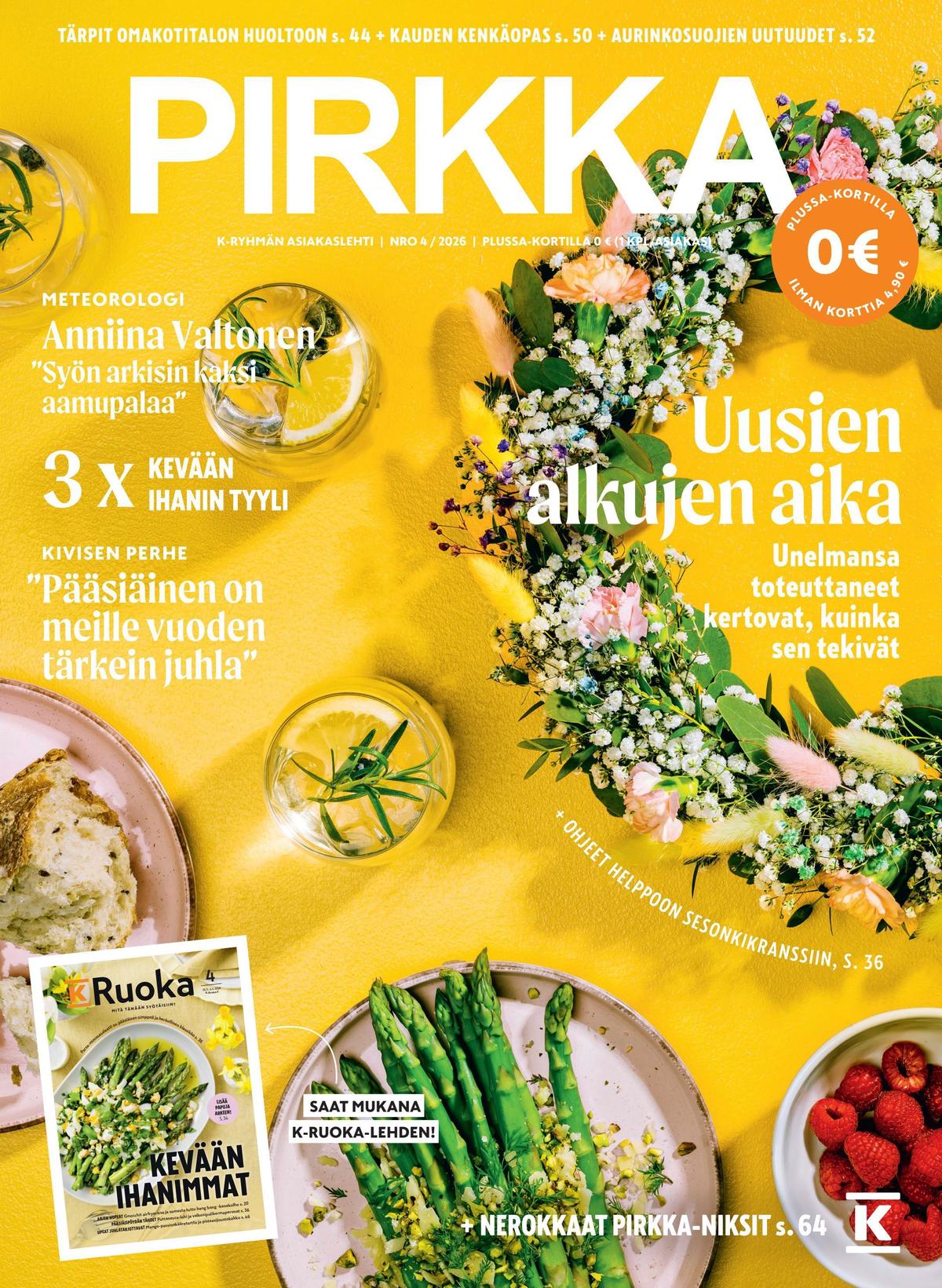 Katso ketjun Pirkka tarjouslehti viikolta 16 sivustolla Viikkotarjoukset.fi. Löydät monia hyviä tarjouksia erilaisista tuotteista. Lue tarjouslehti täältä! Sivu 1