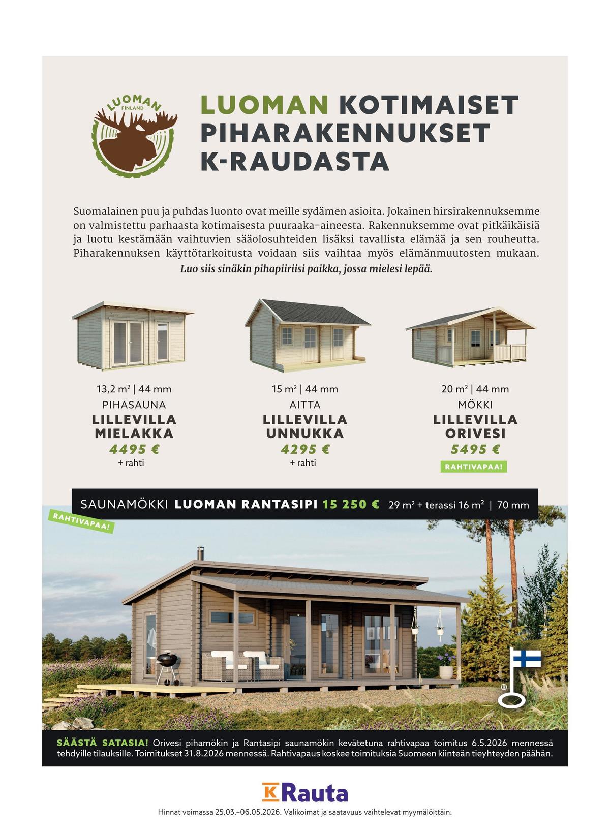 Katso ketjun Pirkka tarjouslehti viikolta 16 sivustolla Viikkotarjoukset.fi. Löydät monia hyviä tarjouksia erilaisista tuotteista. Lue tarjouslehti täältä! Sivu 23