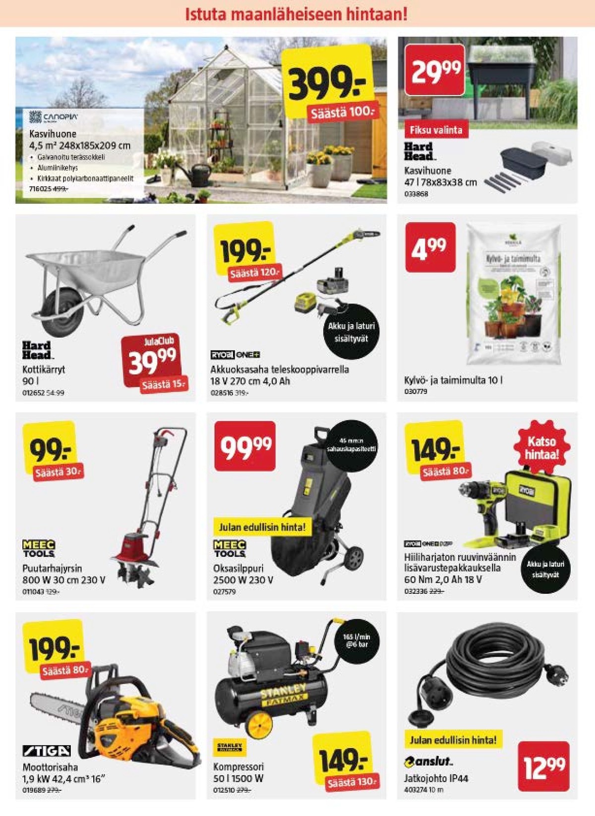 Katso ketjun Jula tarjouslehti viikolta 16 sivustolla Viikkotarjoukset.fi. Löydät monia hyviä tarjouksia erilaisista tuotteista. Lue tarjouslehti täältä! Sivu 2