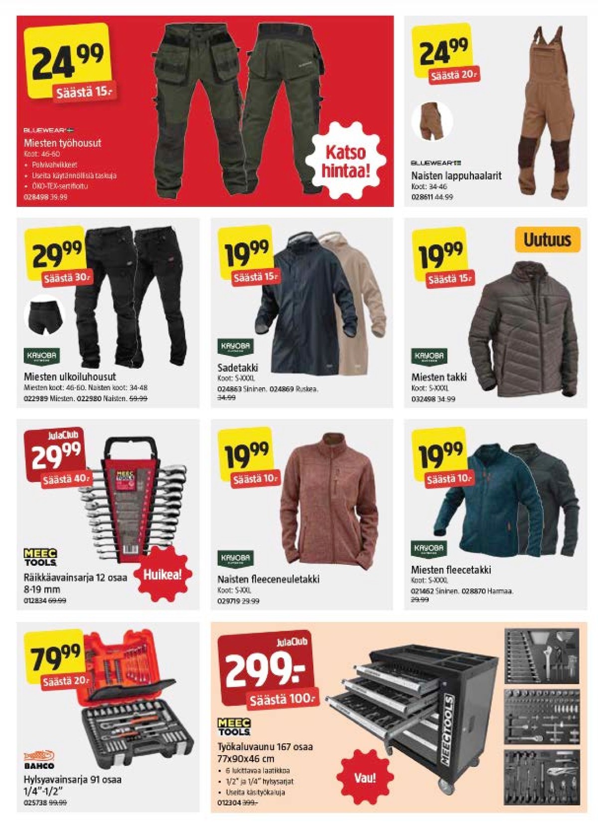 Katso ketjun Jula tarjouslehti viikolta 16 sivustolla Viikkotarjoukset.fi. Löydät monia hyviä tarjouksia erilaisista tuotteista. Lue tarjouslehti täältä! Sivu 4