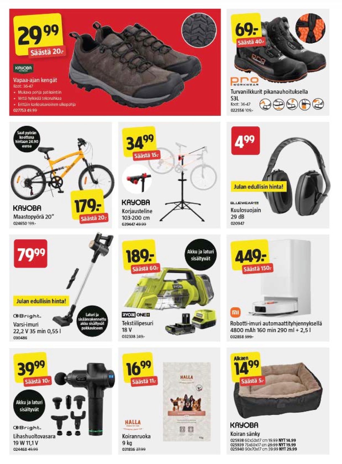 Katso ketjun Jula tarjouslehti viikolta 16 sivustolla Viikkotarjoukset.fi. Löydät monia hyviä tarjouksia erilaisista tuotteista. Lue tarjouslehti täältä! Sivu 6