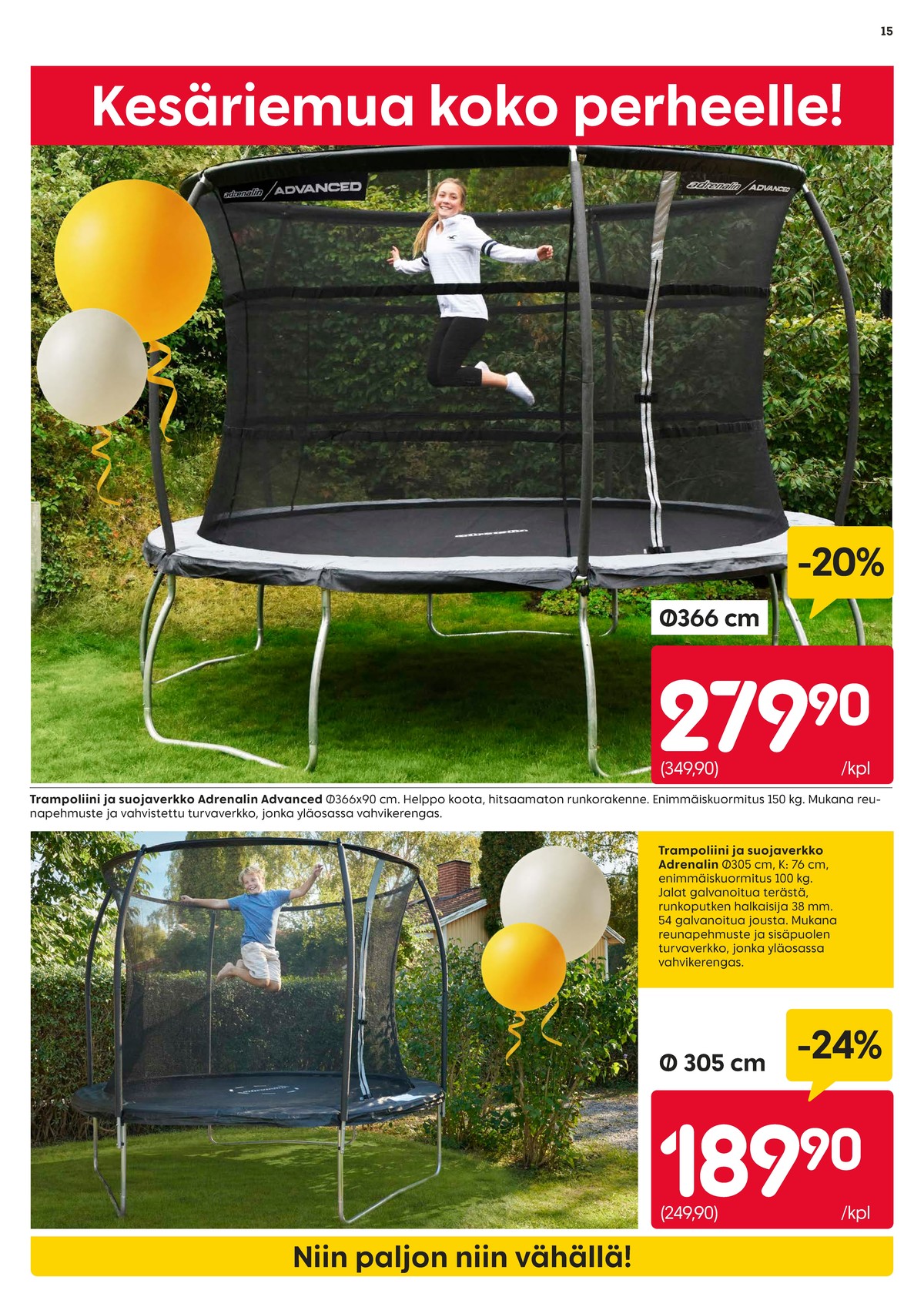 Katso ketjun Rusta tarjouslehti viikolta 16 sivustolla Viikkotarjoukset.fi. Löydät monia hyviä tarjouksia erilaisista tuotteista. Lue tarjouslehti täältä! Sivu 15