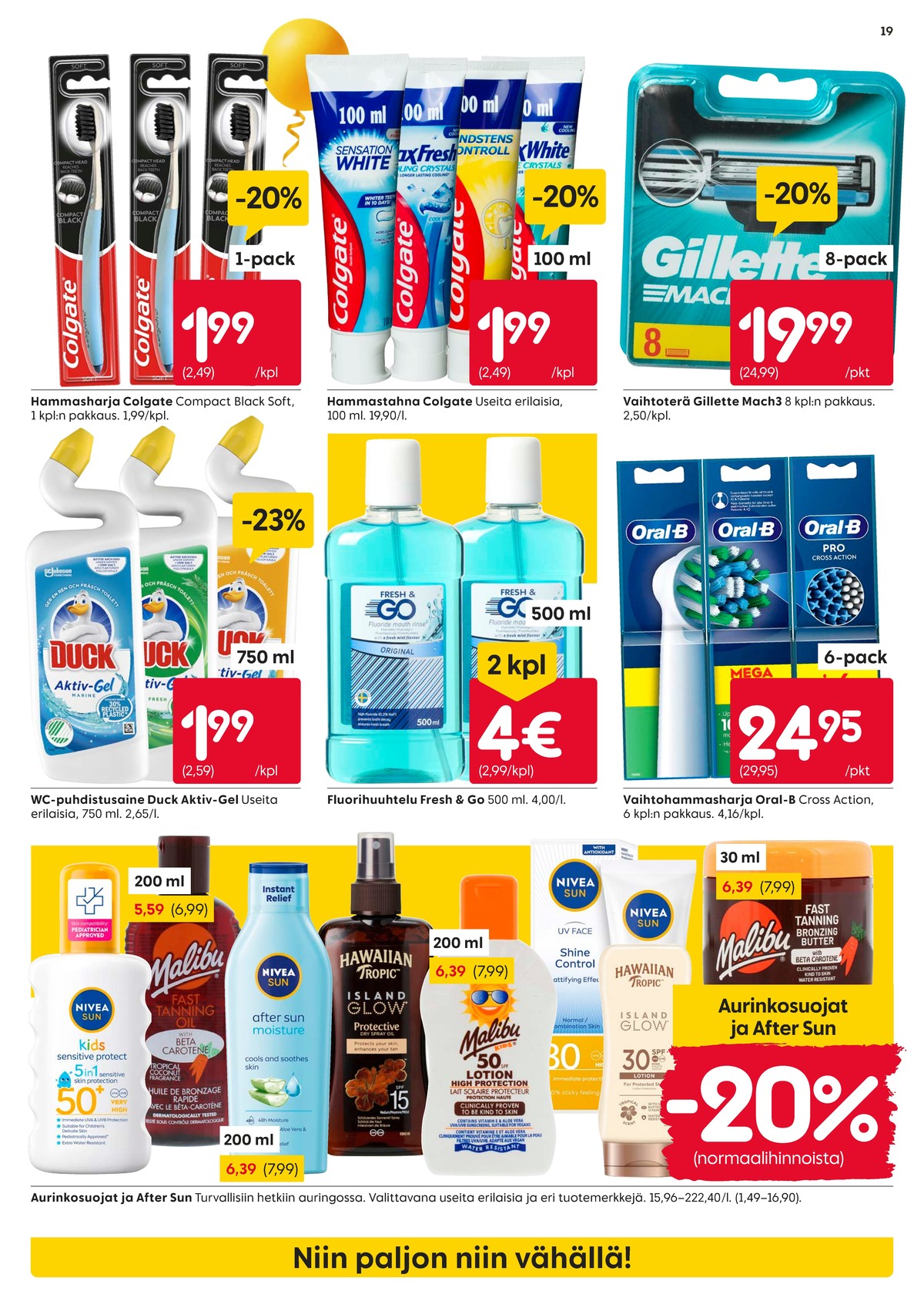 Katso ketjun Rusta tarjouslehti viikolta 16 sivustolla Viikkotarjoukset.fi. Löydät monia hyviä tarjouksia erilaisista tuotteista. Lue tarjouslehti täältä! Sivu 19