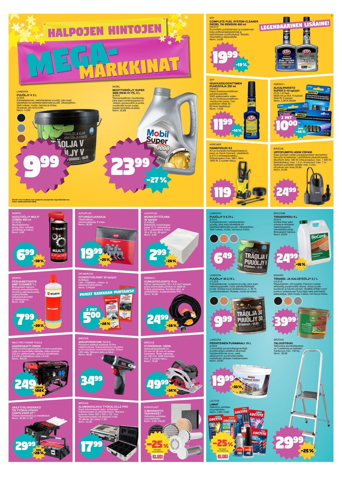 Katso ketjun Tokmanni tarjouslehti viikolta 16 sivustolla Viikkotarjoukset.fi. Löydät monia hyviä tarjouksia erilaisista tuotteista. Lue tarjouslehti täältä! Sivu 7