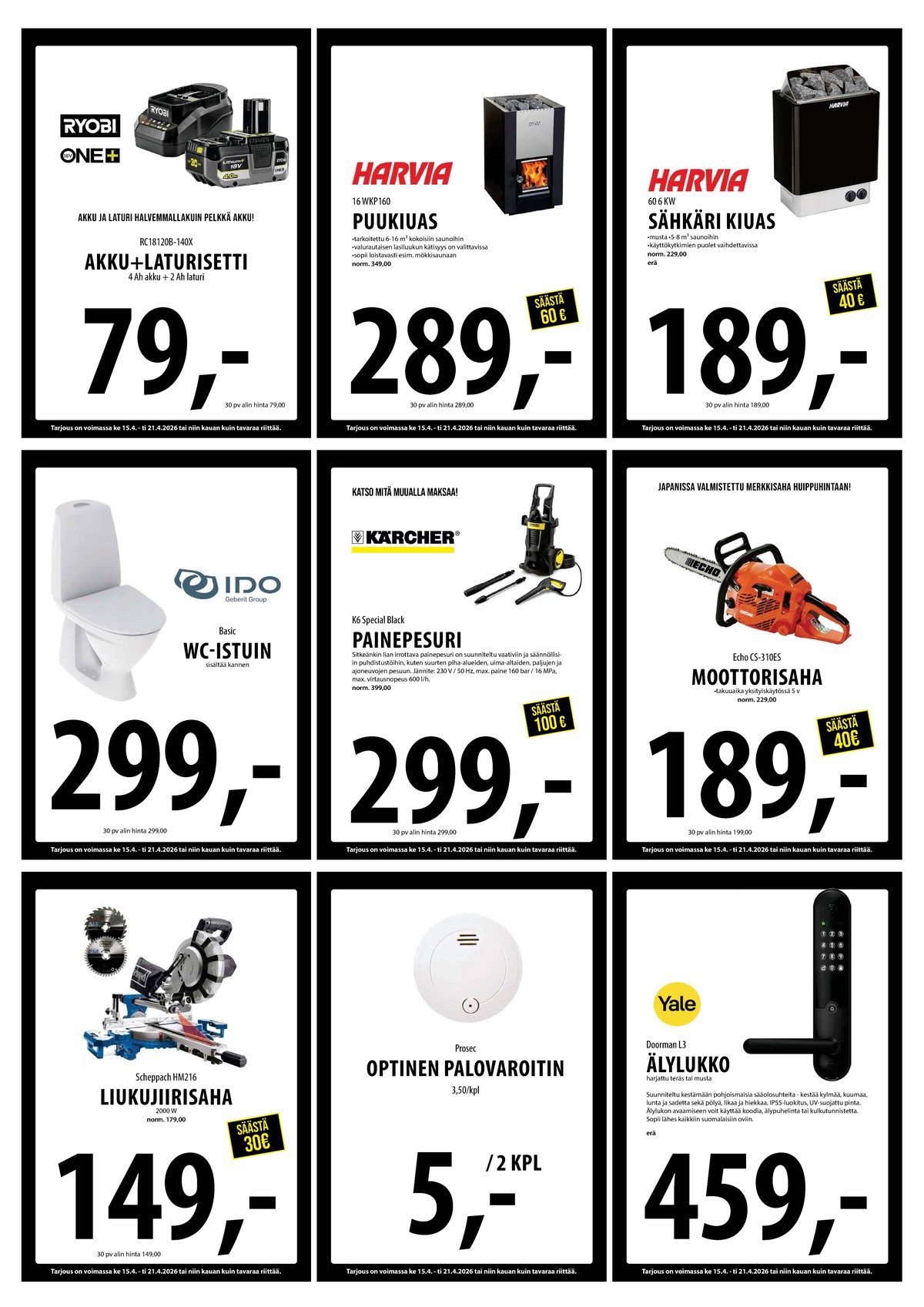 Katso ketjun Keskinen tarjouslehti viikolta 16 sivustolla Viikkotarjoukset.fi. Löydät monia hyviä tarjouksia erilaisista tuotteista. Lue tarjouslehti täältä! Sivu 23