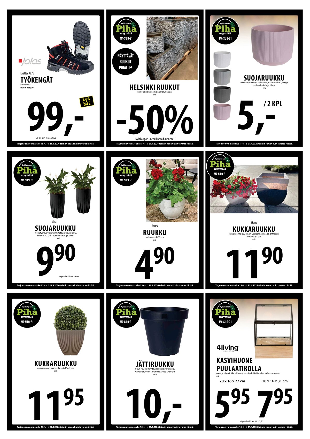 Katso ketjun Keskinen tarjouslehti viikolta 16 sivustolla Viikkotarjoukset.fi. Löydät monia hyviä tarjouksia erilaisista tuotteista. Lue tarjouslehti täältä! Sivu 24