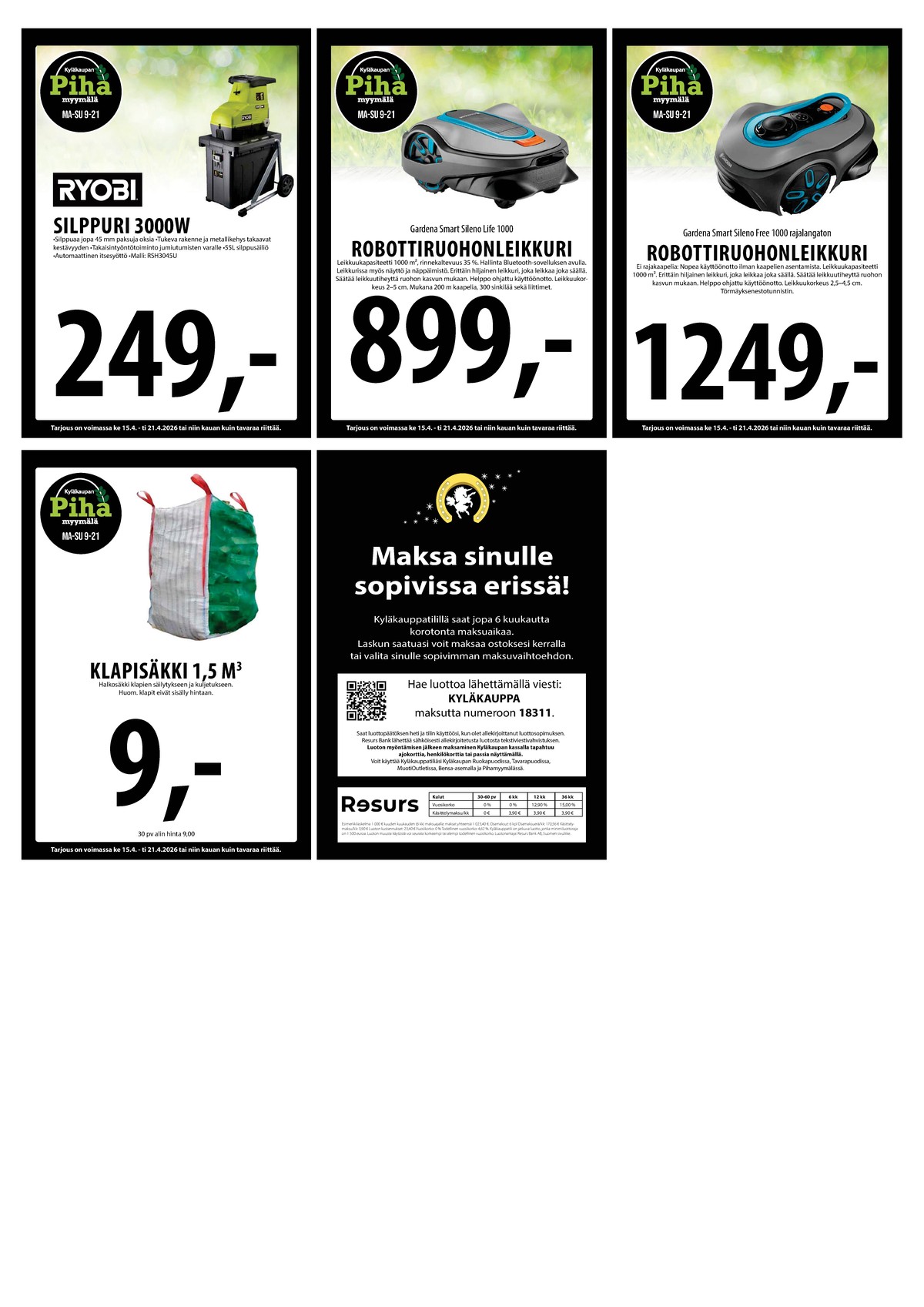 Katso ketjun Keskinen tarjouslehti viikolta 16 sivustolla Viikkotarjoukset.fi. Löydät monia hyviä tarjouksia erilaisista tuotteista. Lue tarjouslehti täältä! Sivu 27