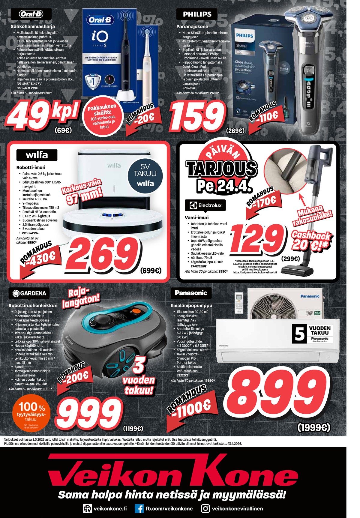 Katso ketjun Veikon Kone tarjouslehti viikolta 16 sivustolla Viikkotarjoukset.fi. Löydät monia hyviä tarjouksia erilaisista tuotteista. Lue tarjouslehti täältä! Sivu 8