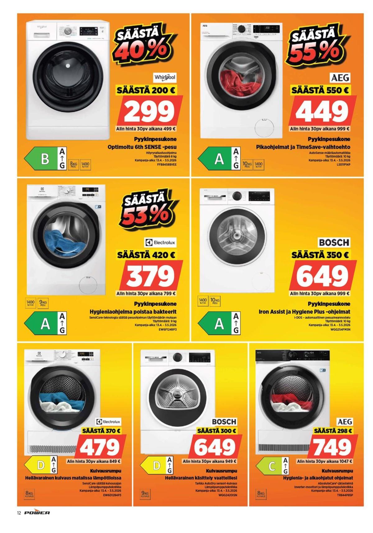Katso ketjun Power tarjouslehti viikolta 17 sivustolla Viikkotarjoukset.fi. Löydät monia hyviä tarjouksia erilaisista tuotteista. Lue tarjouslehti täältä! Sivu 13