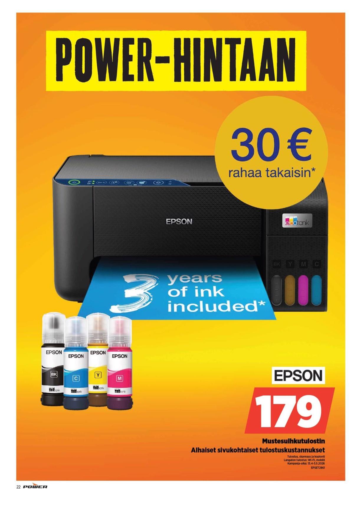 Katso ketjun Power tarjouslehti viikolta 17 sivustolla Viikkotarjoukset.fi. Löydät monia hyviä tarjouksia erilaisista tuotteista. Lue tarjouslehti täältä! Sivu 23