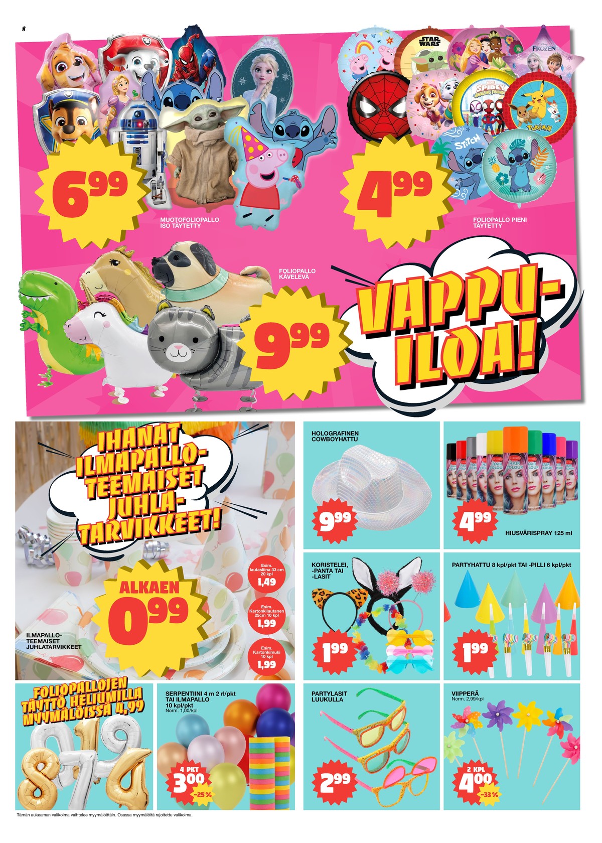 Katso ketjun Tokmanni tarjouslehti viikolta 17 sivustolla Viikkotarjoukset.fi. Löydät monia hyviä tarjouksia erilaisista tuotteista. Lue tarjouslehti täältä! Sivu 8